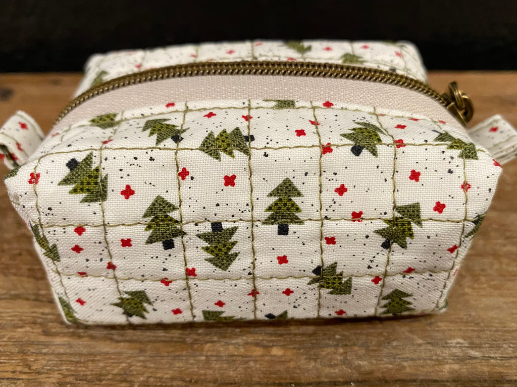 Holiday Hand Sewn Zippered Pouch