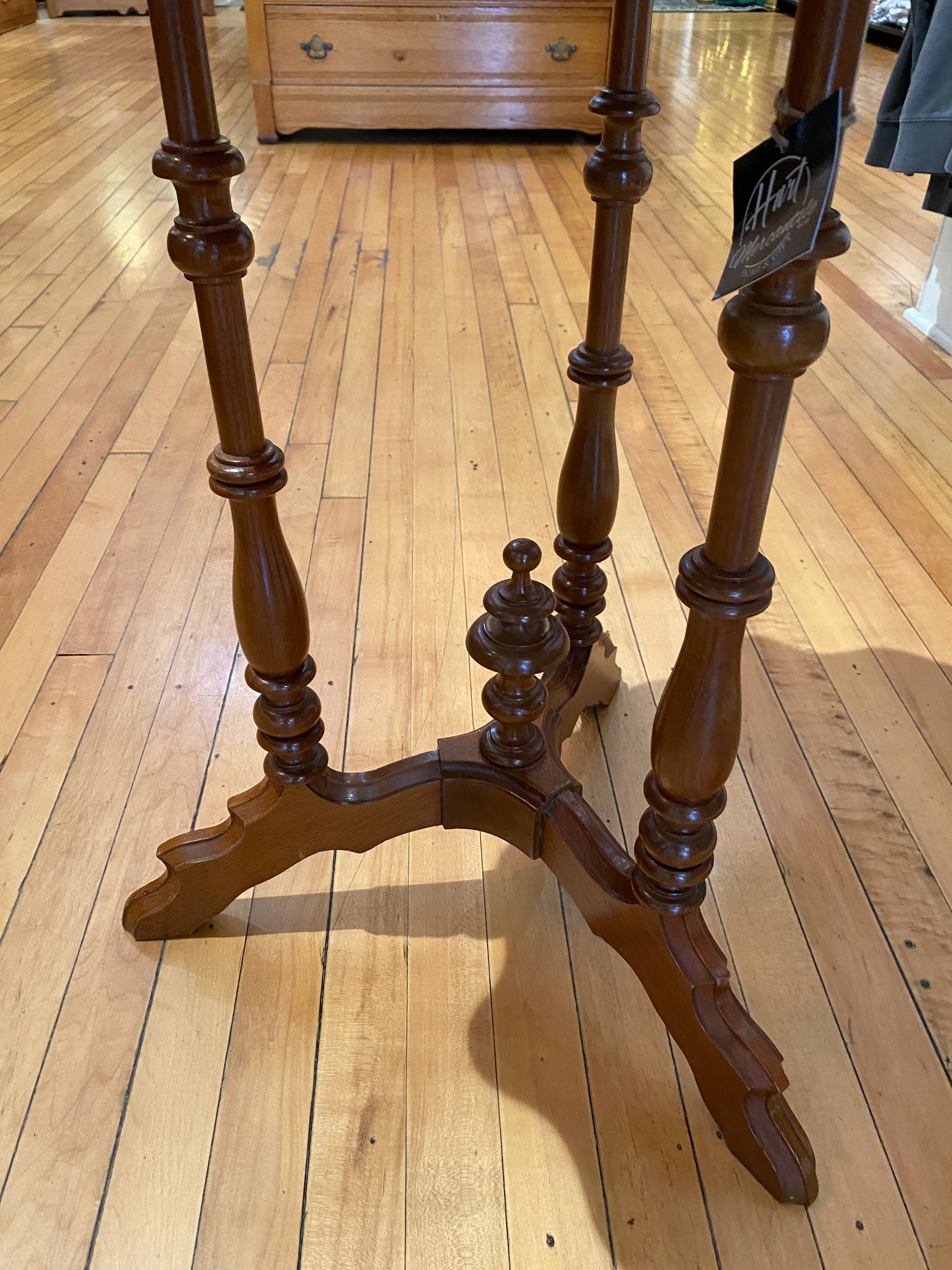 Antique Table With Scalloped Edges