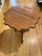Antique Table With Scalloped Edges