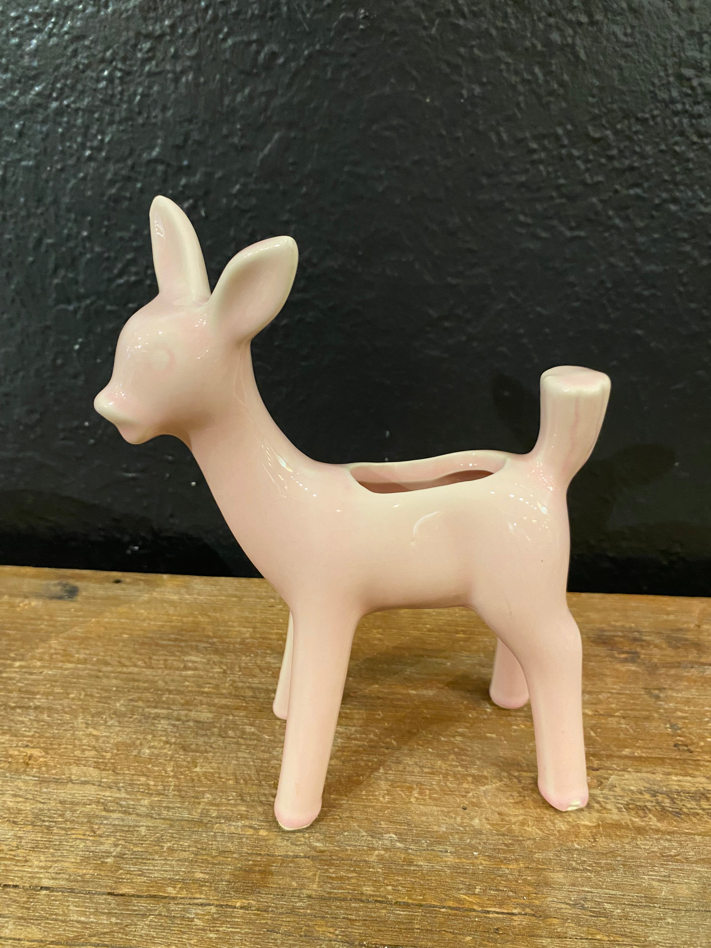 MCM Pottery Deer Planter