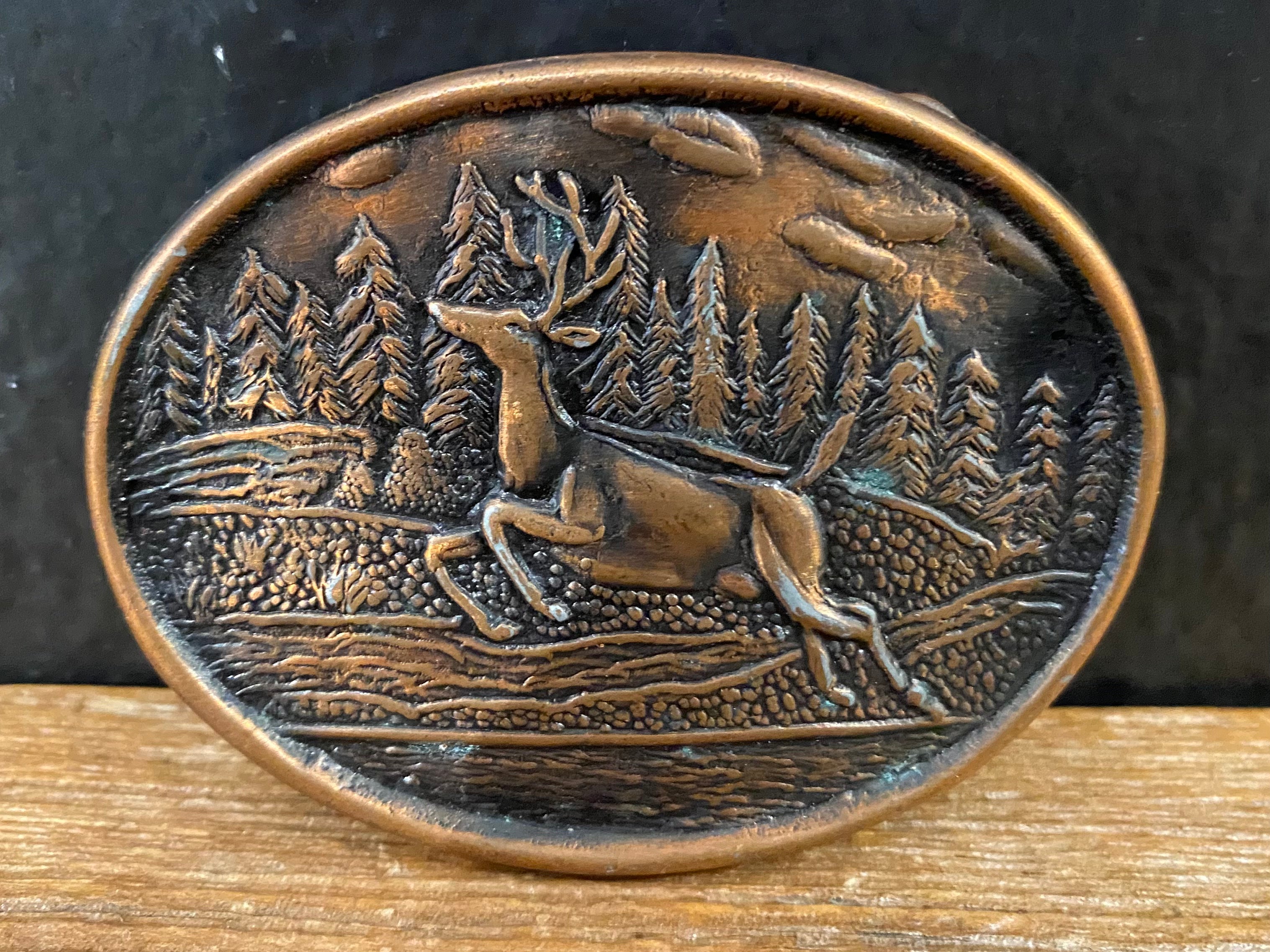 Leaping Buck Belt Buckle