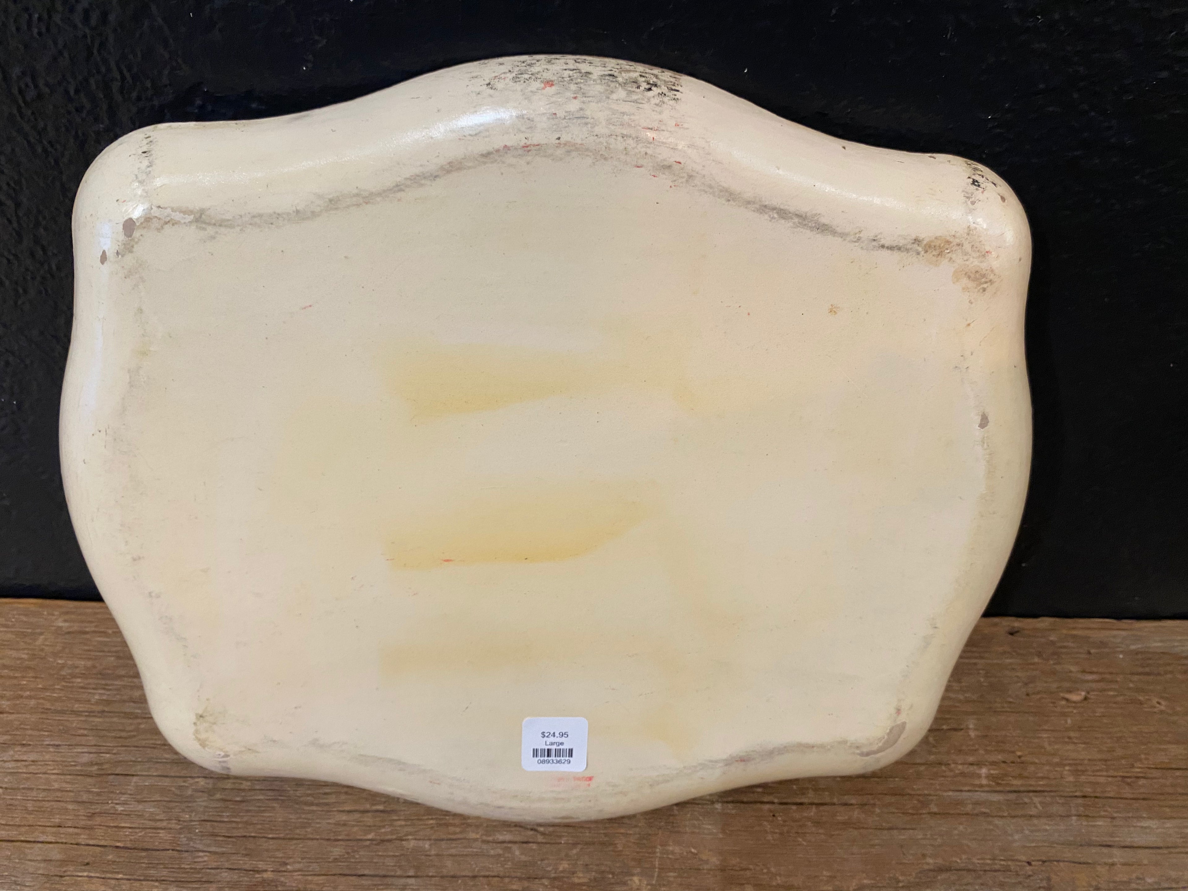 Paper Mache Floral Tray with Birds