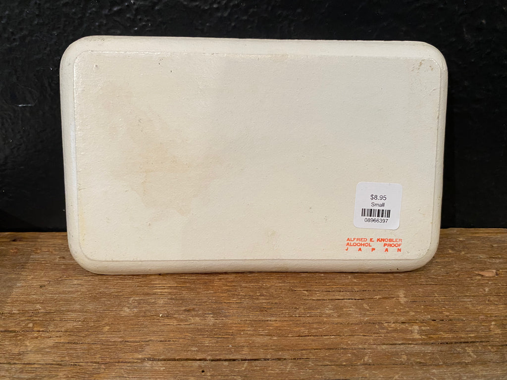 Paper Mache Floral Tray with Birds