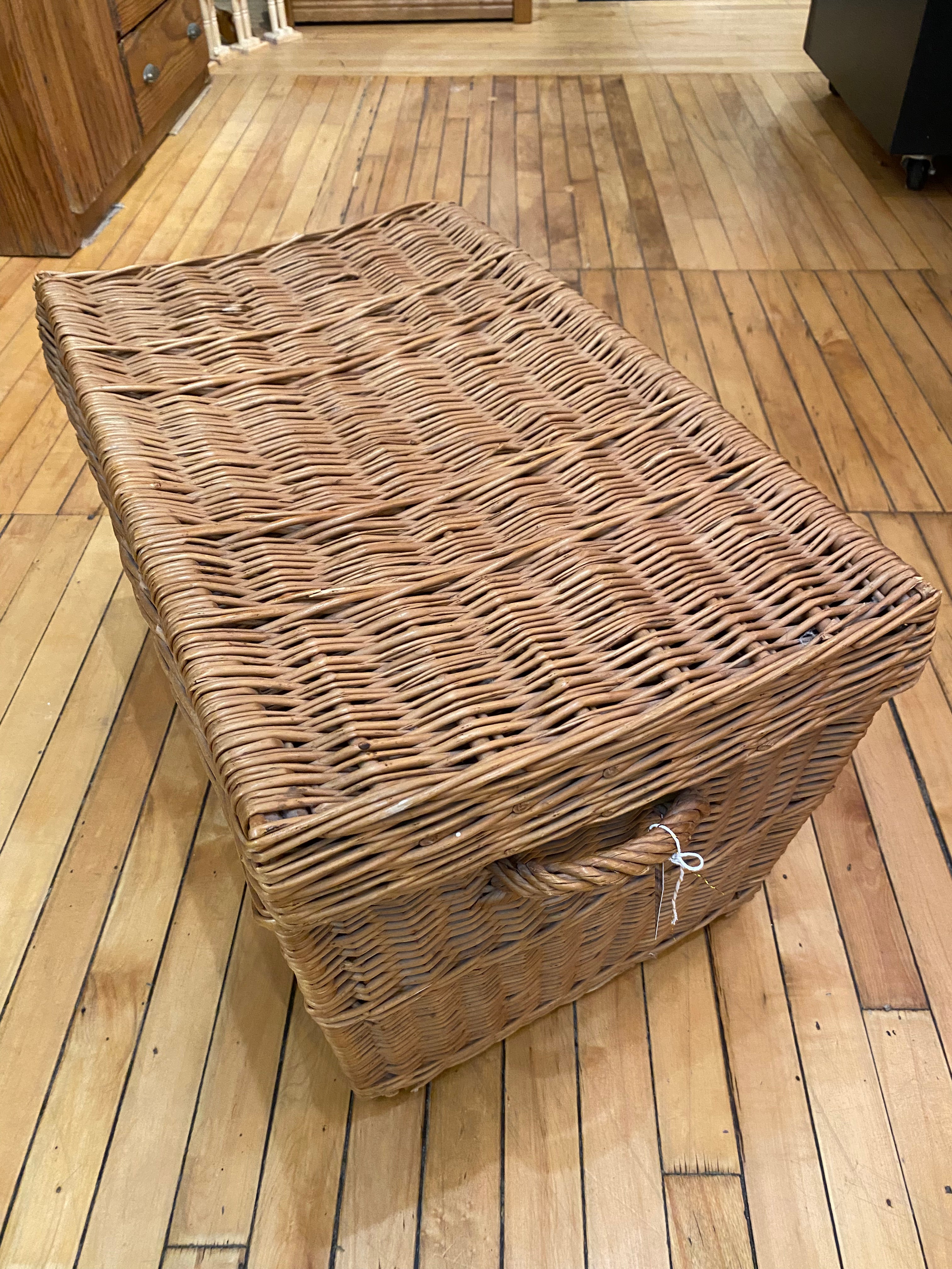 Vintage Wicker Trunk
