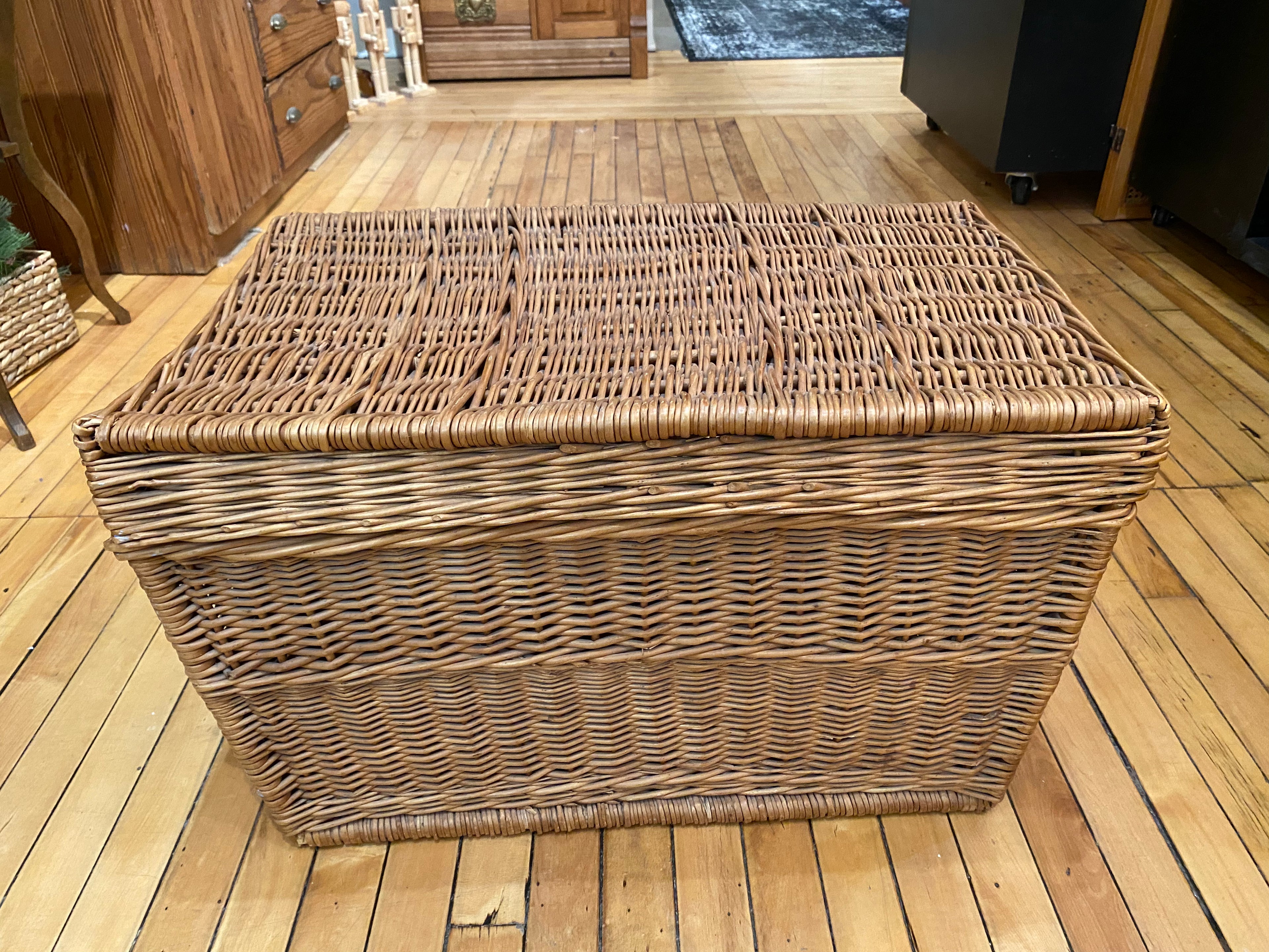 Vintage Wicker Trunk