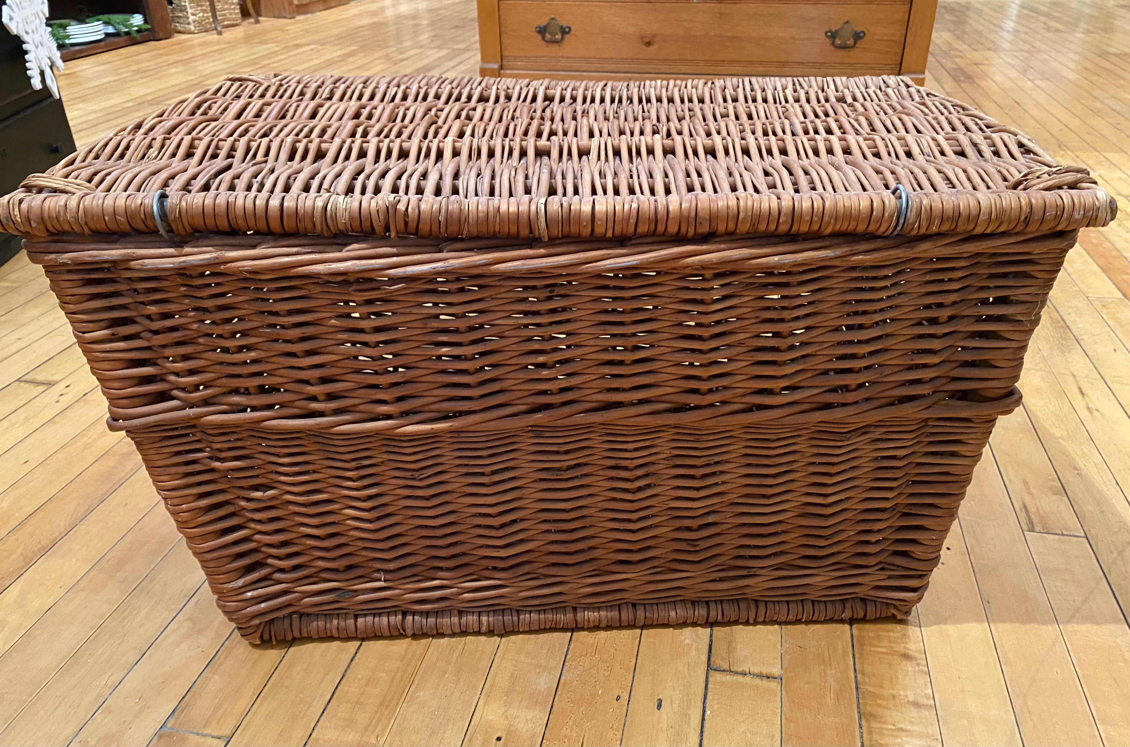 Antique Wicker Trunk