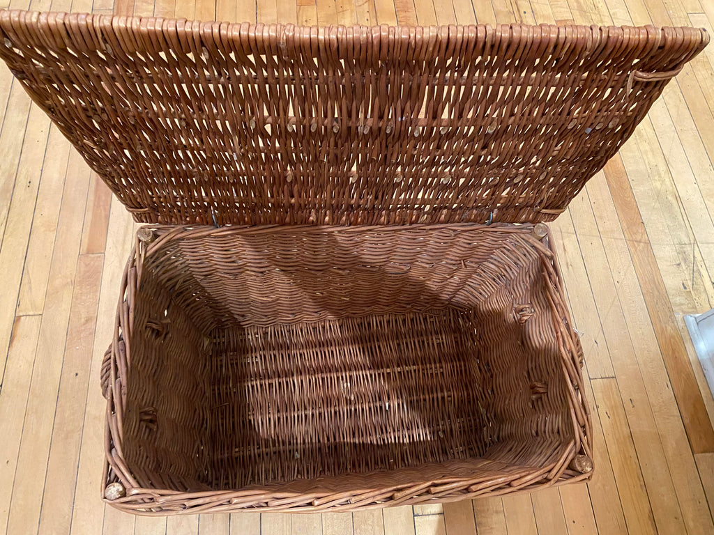 Antique Wicker Trunk