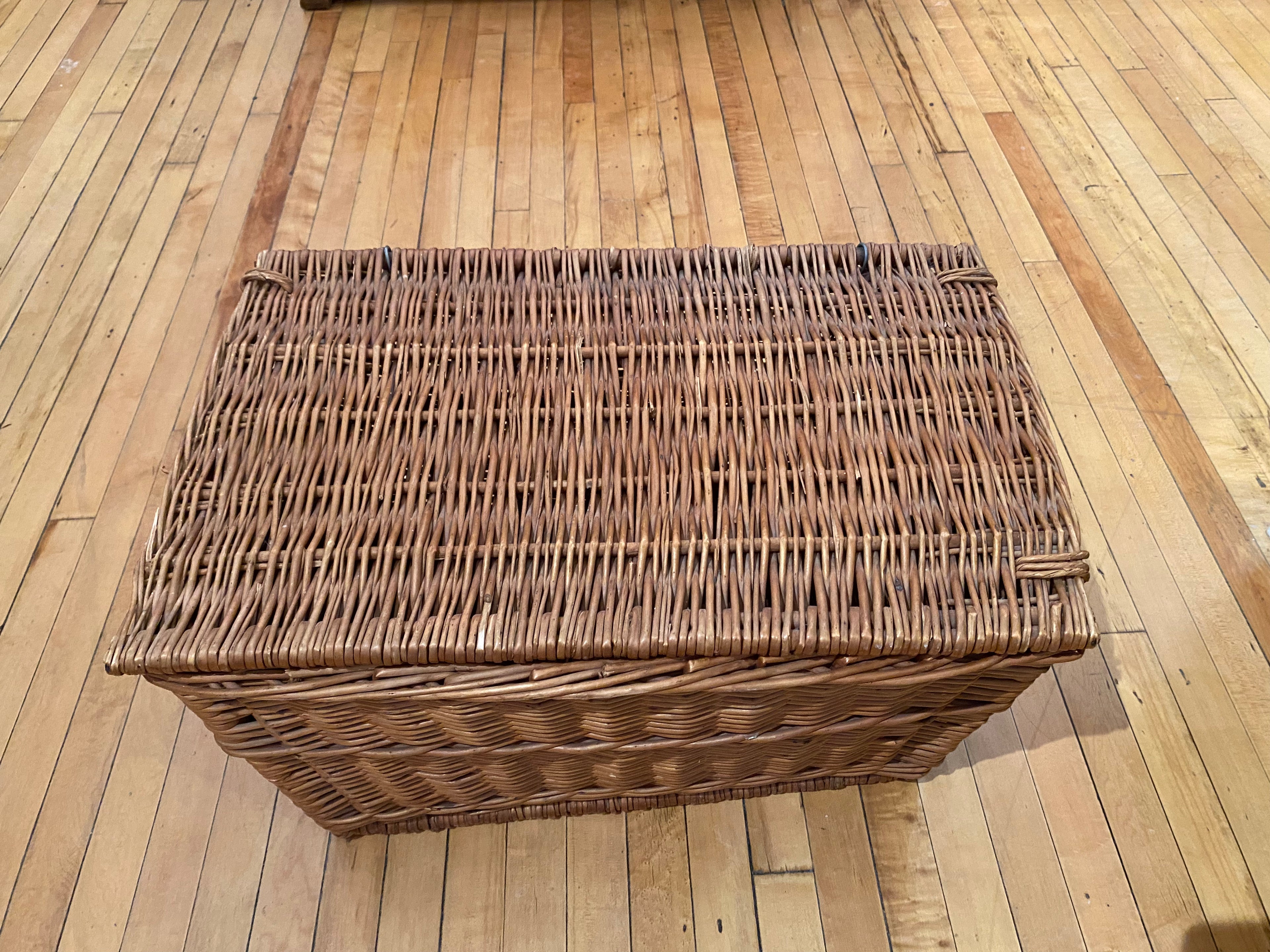 Antique Wicker Trunk