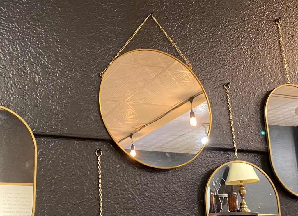 Gold Framed Mirror | Round