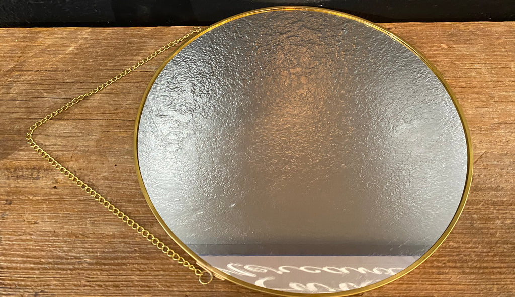 Gold Framed Mirror | Round