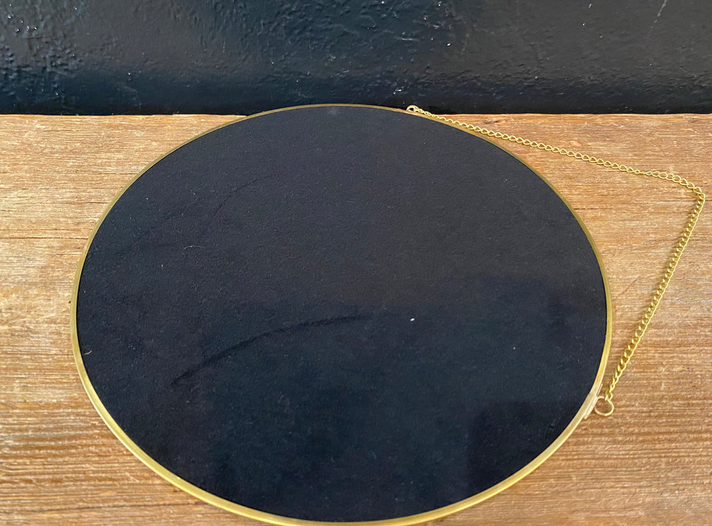Gold Framed Mirror | Round