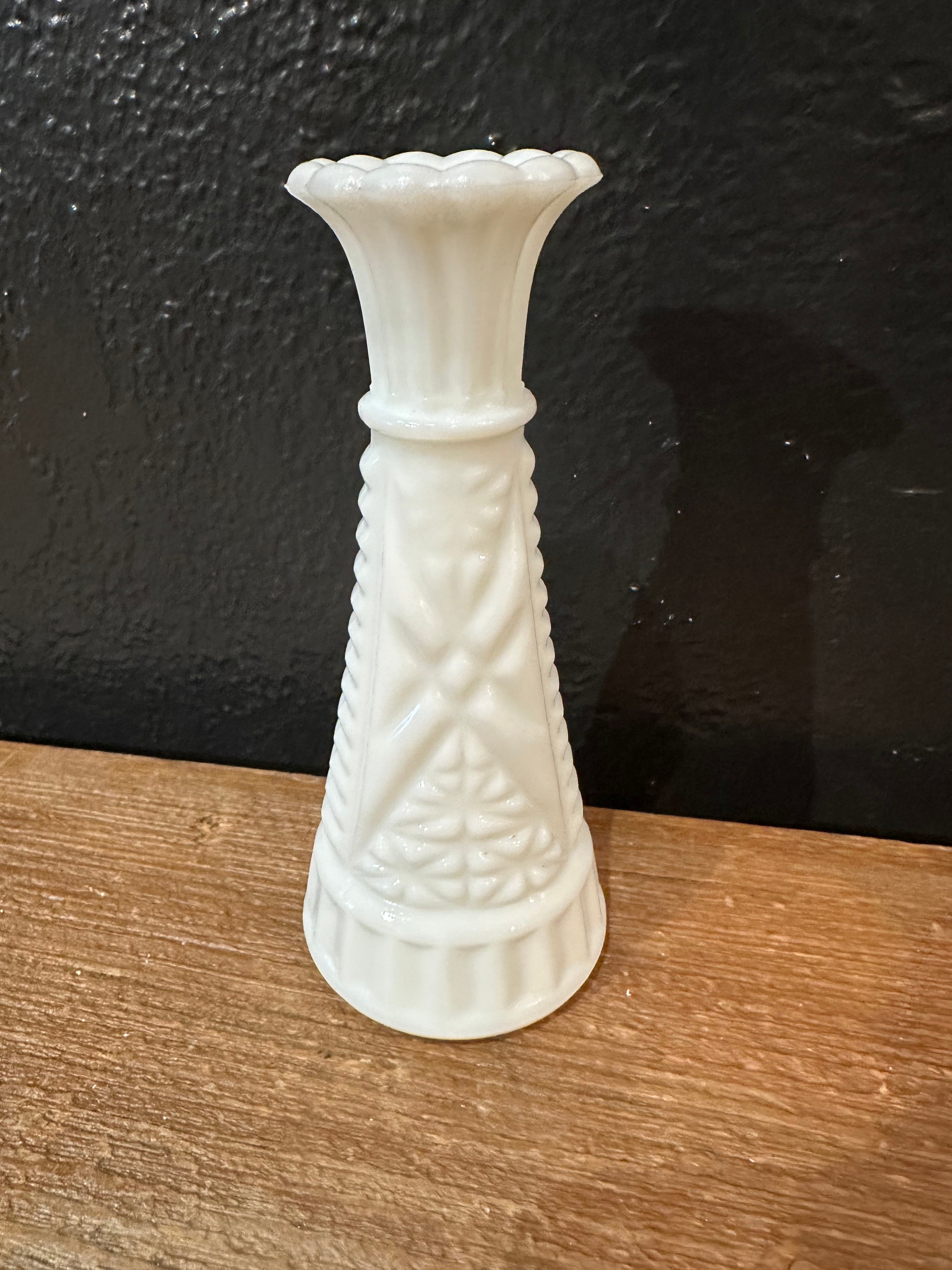 Anchor Hocking Milk Glass Vase