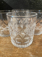 Crystal Cut Rocks Glasses | Set Of Four