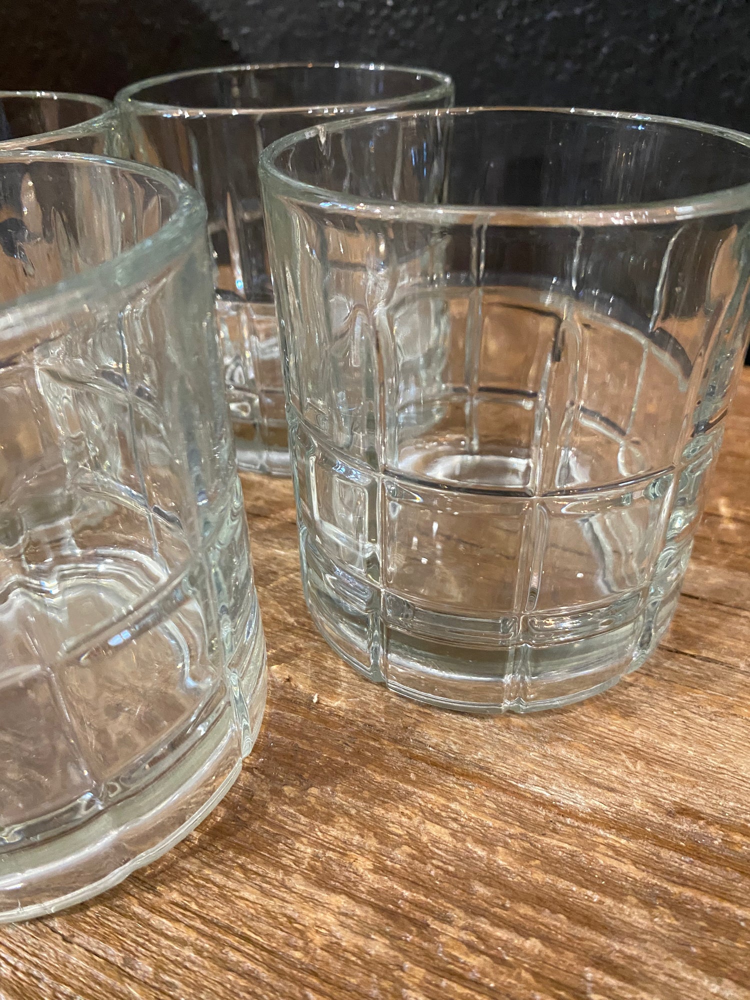Plaid Patterned Rocks Glasses | Set Of Four