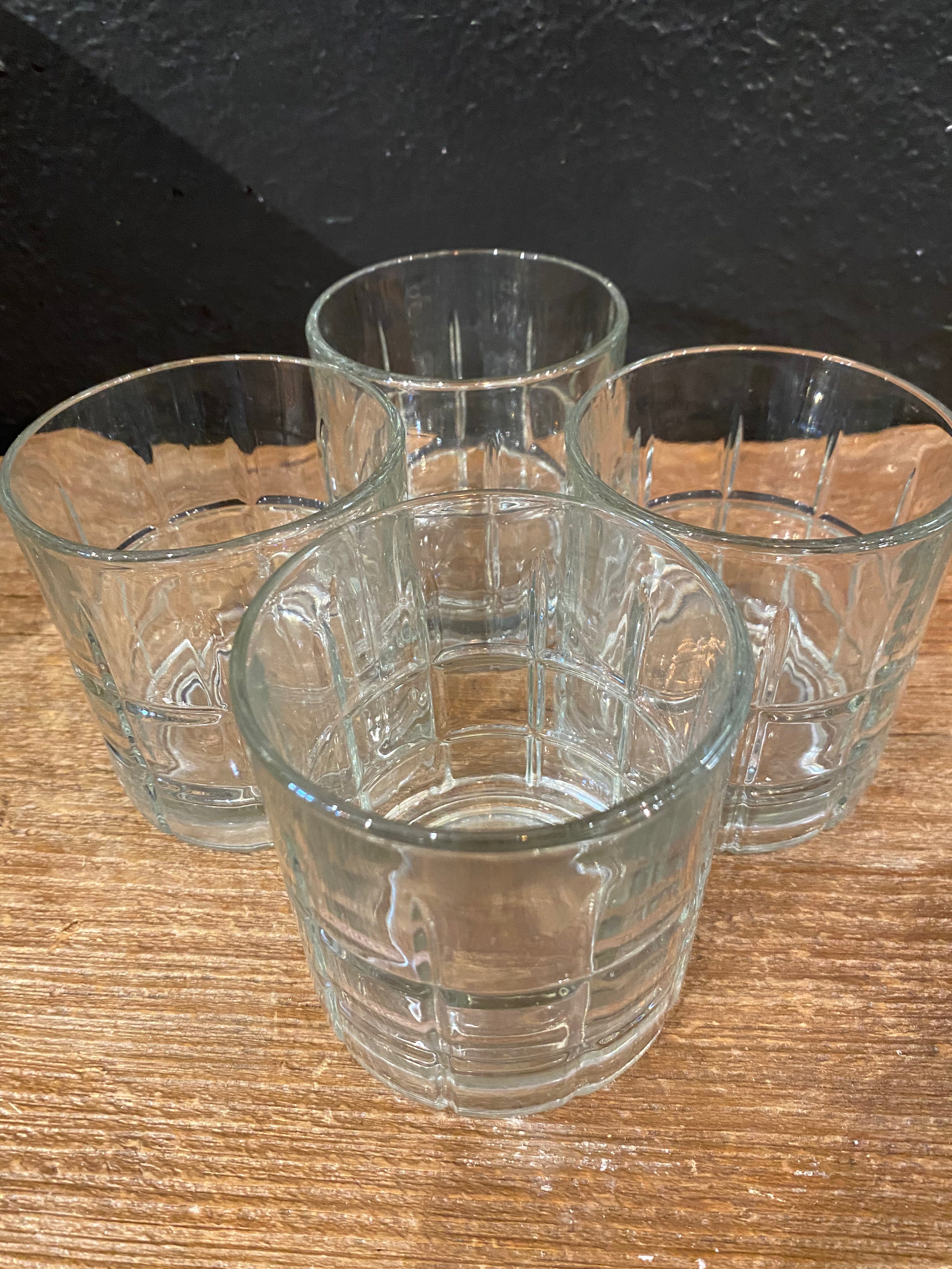 Plaid Patterned Rocks Glasses | Set Of Four