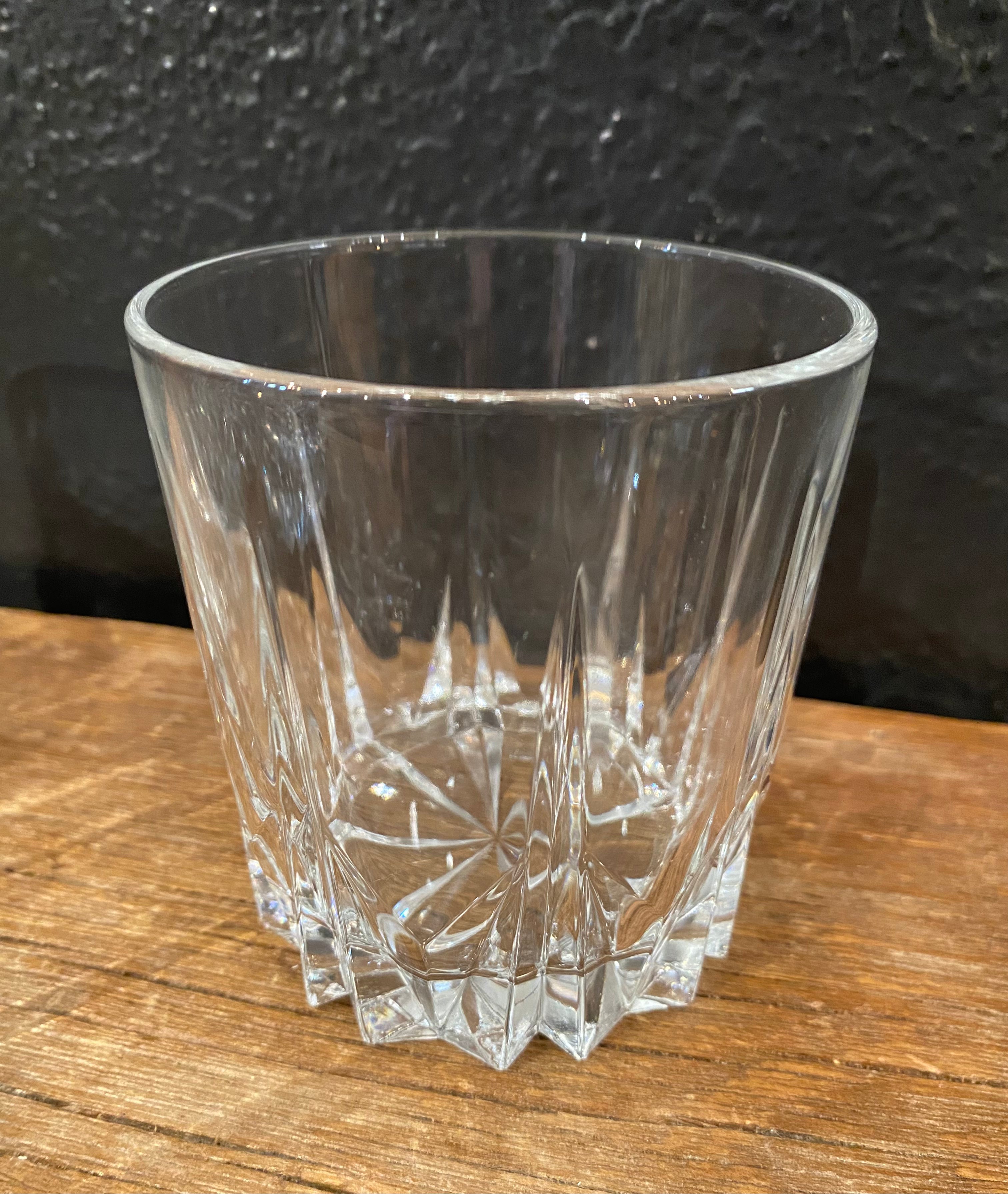 Crystal Cut Rocks Glasses | Set Of Four