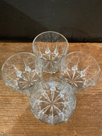 Crystal Cut Rocks Glasses | Set Of Four