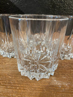 Crystal Cut Rocks Glasses | Set Of Four