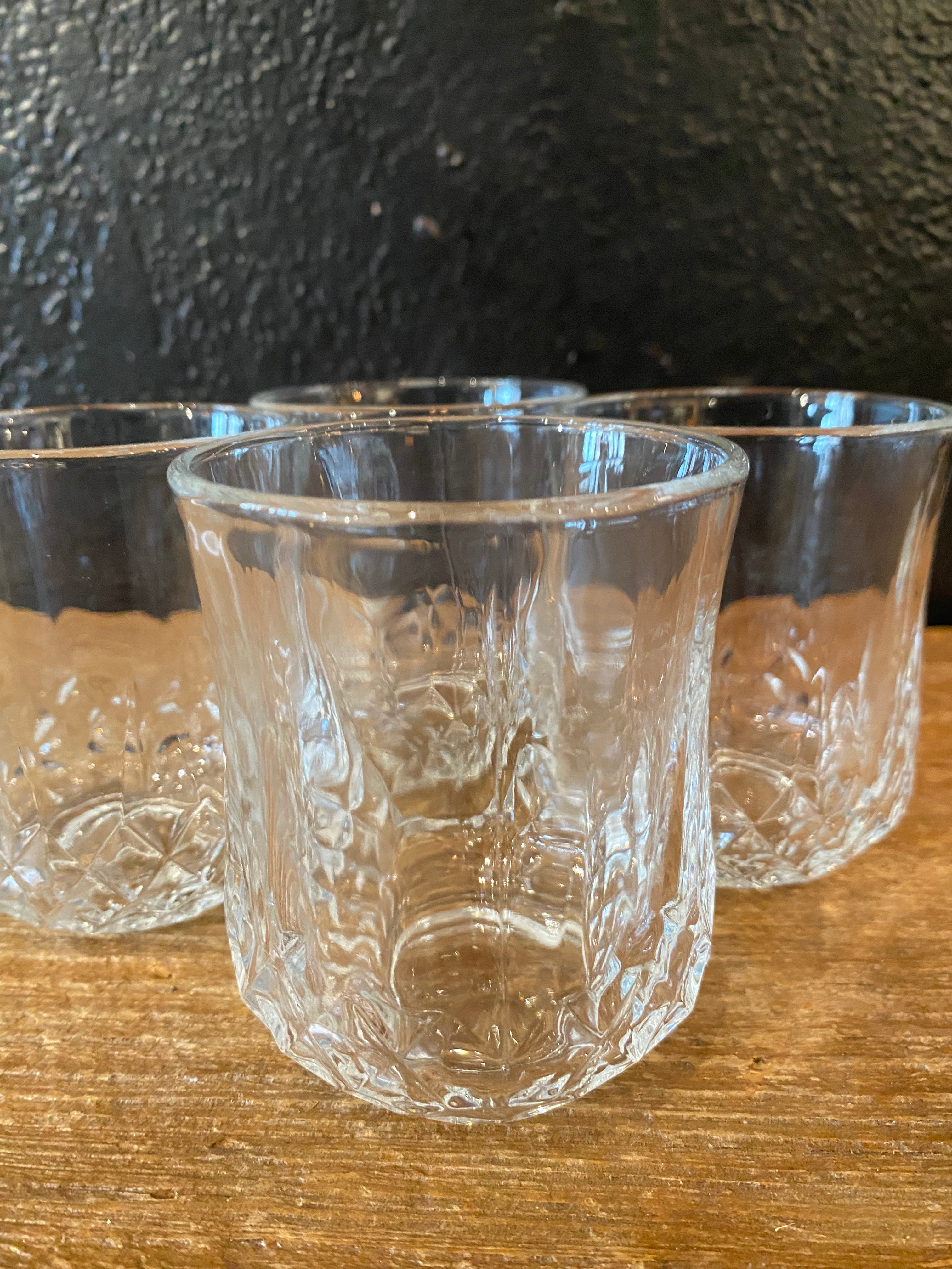 Cut Glass Whiskey Glasses | Set Of Four