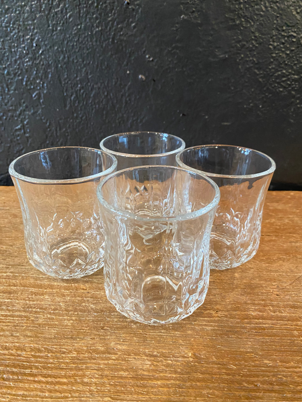 Cut Glass Whiskey Glasses | Set Of Four