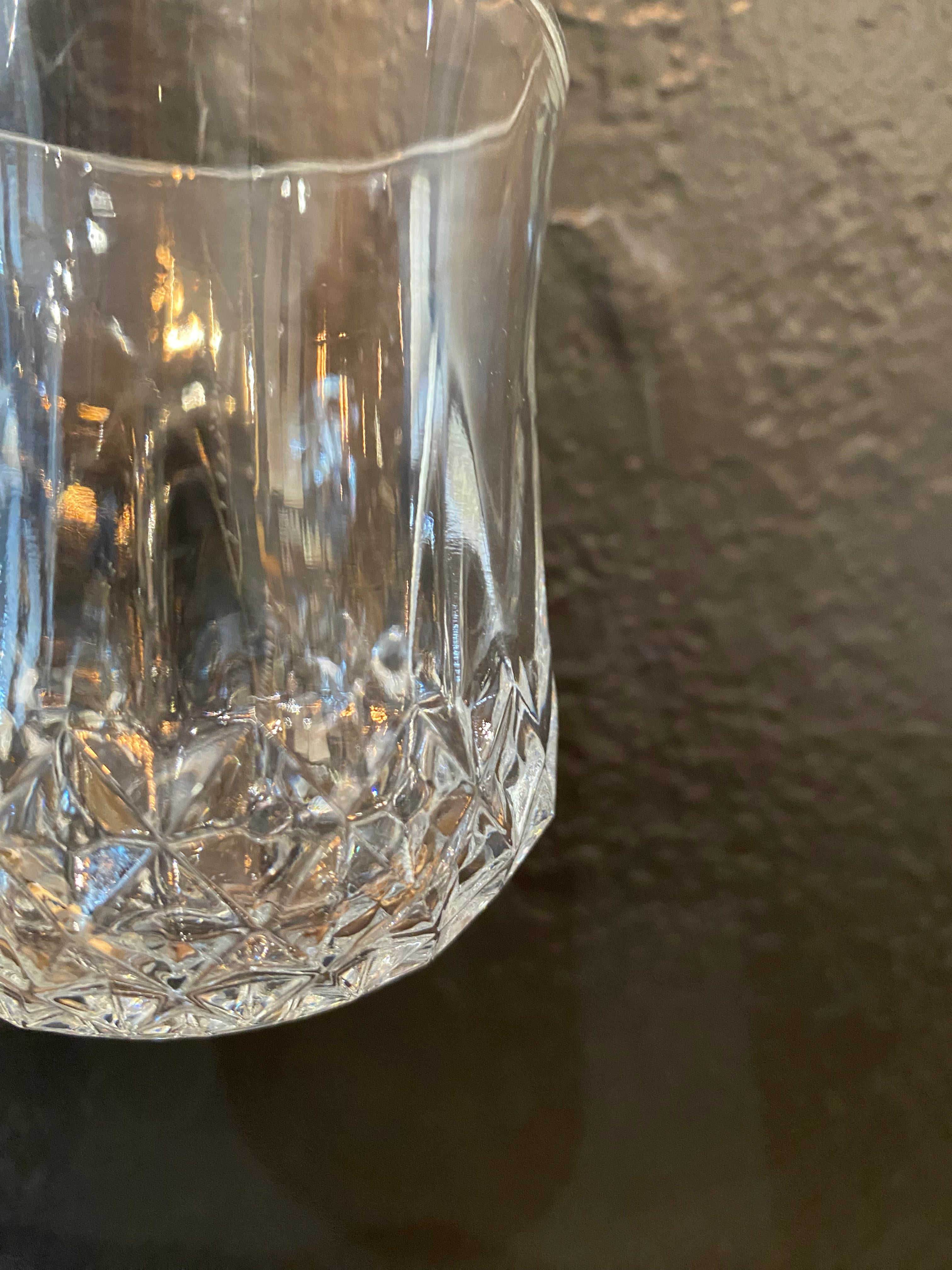 Cut Glass Whiskey Glasses | Set Of Four