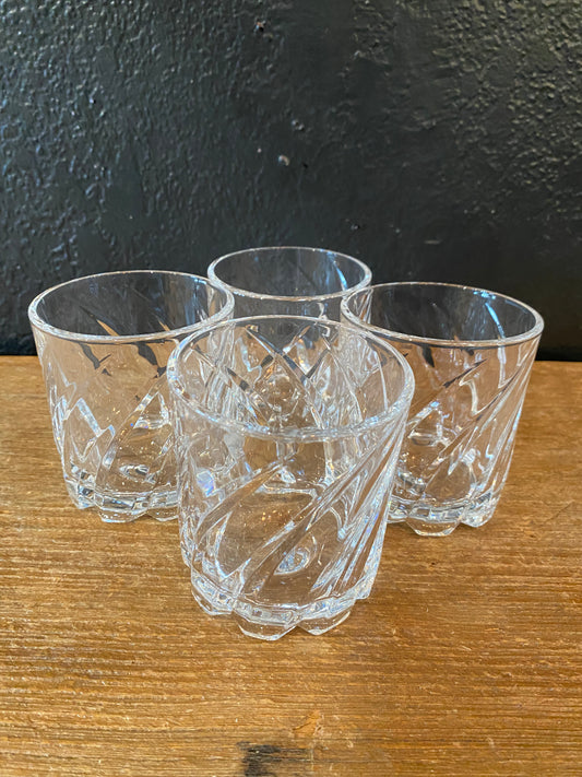 Twirling Whiskey Glasses | Set Of Four