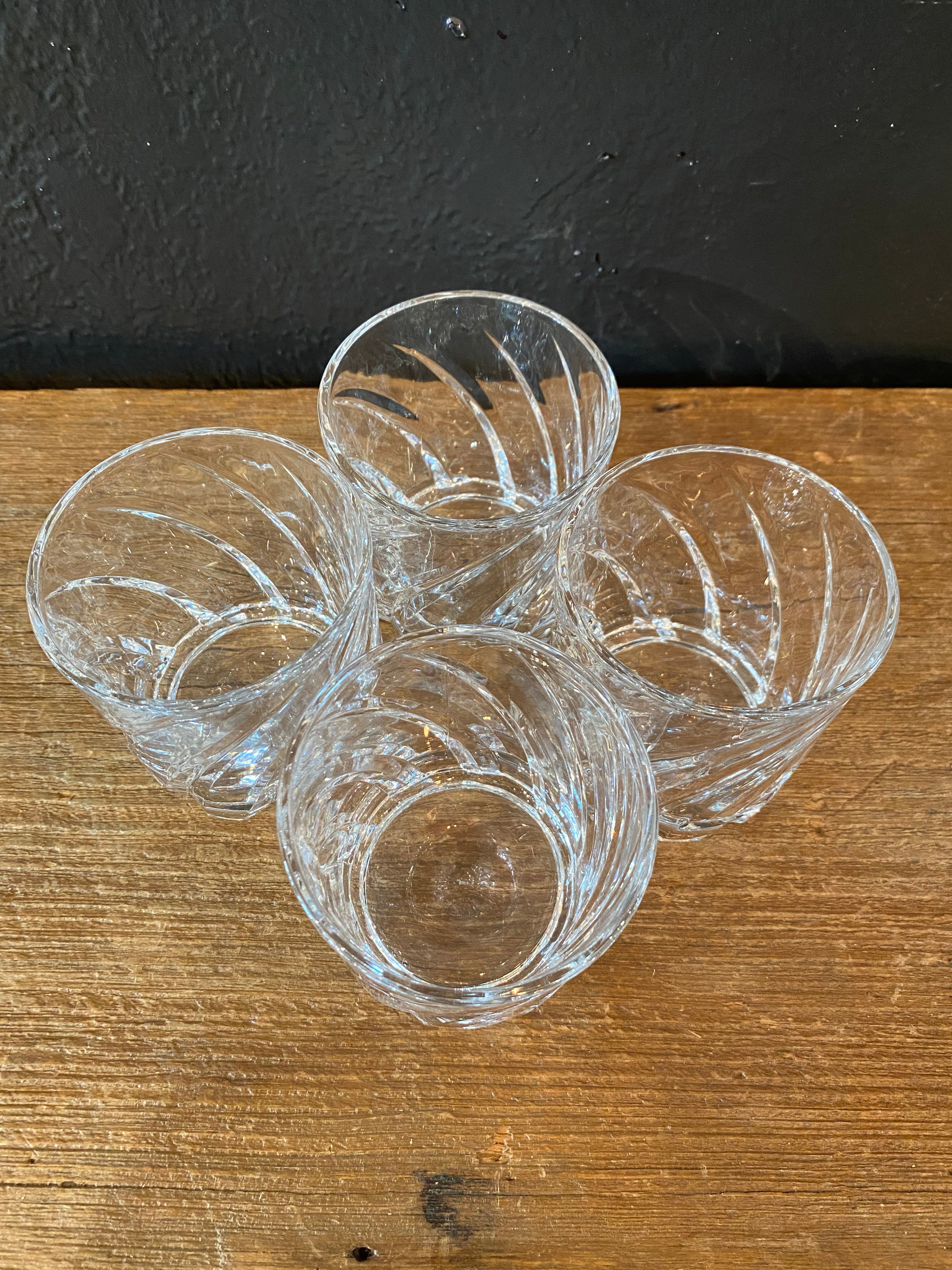 Twirling Whiskey Glasses | Set Of Four
