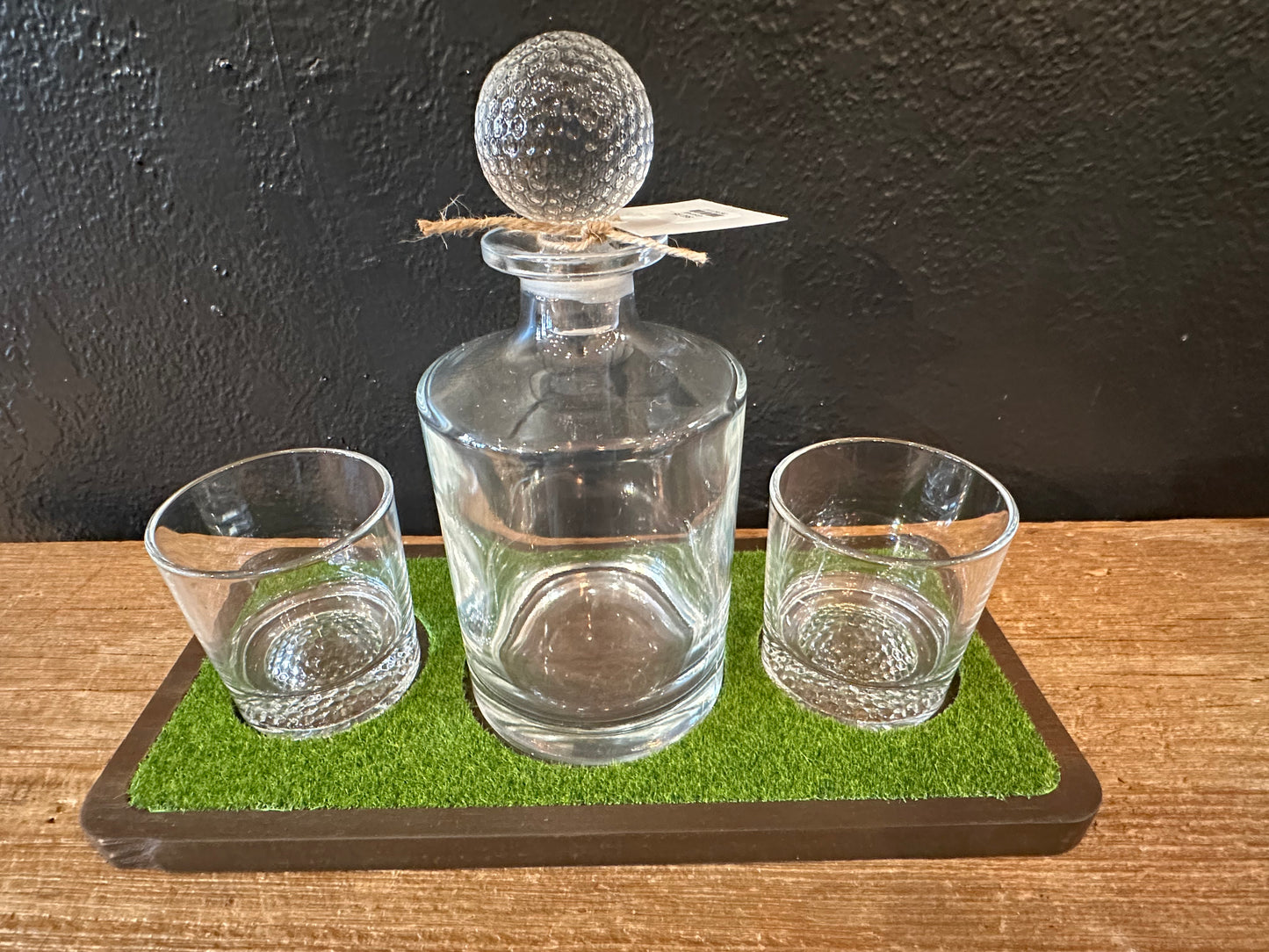 Golf Decanter & Matching Glasses