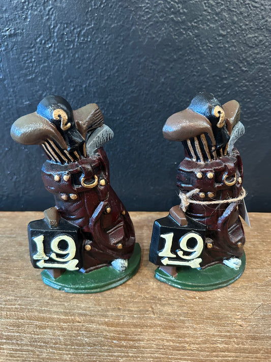 Golf Themed Book Ends