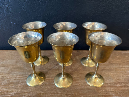 Brass Goblets | Set Of Six