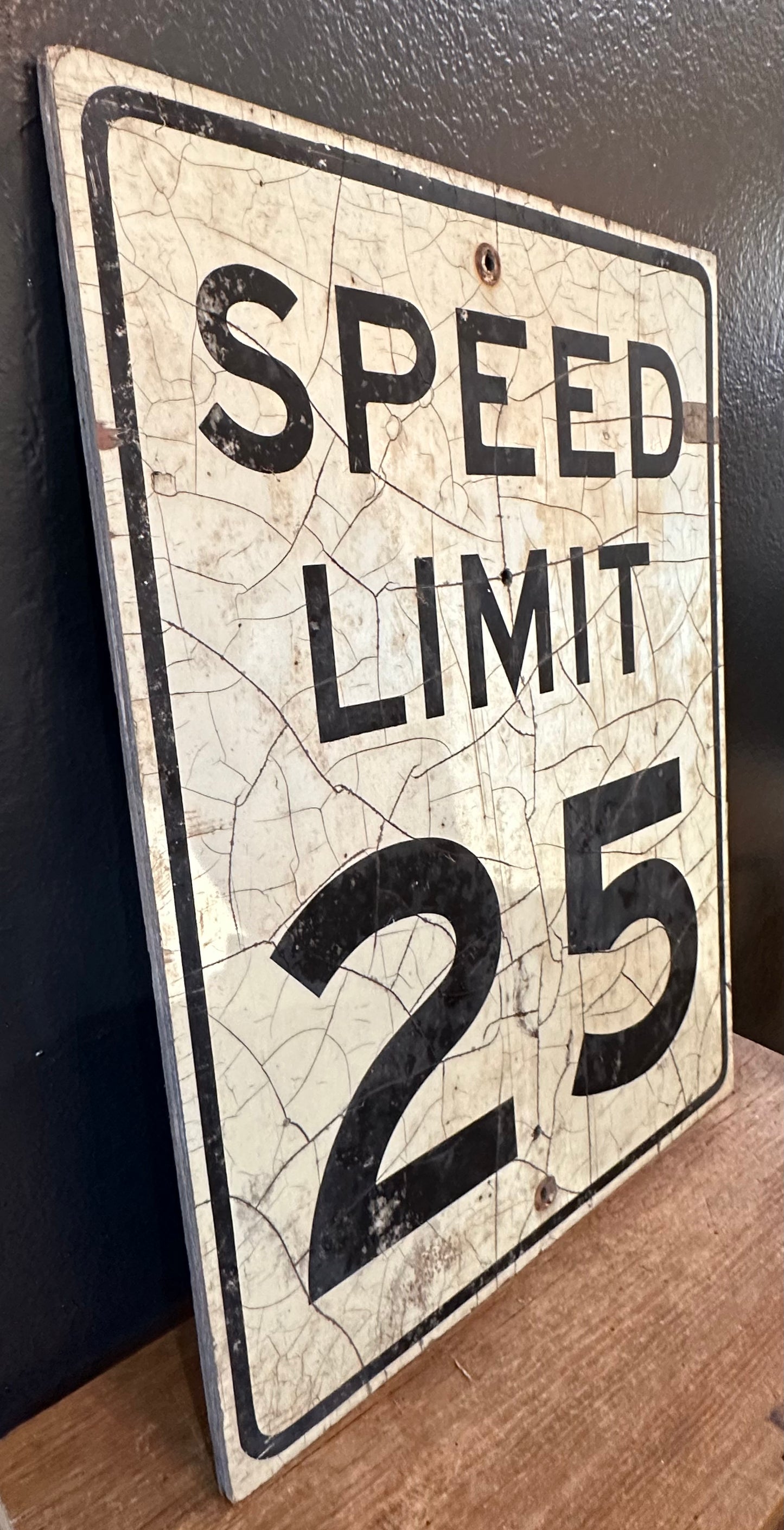 Vintage ‘Speed Limit 25’ Sign | SALE