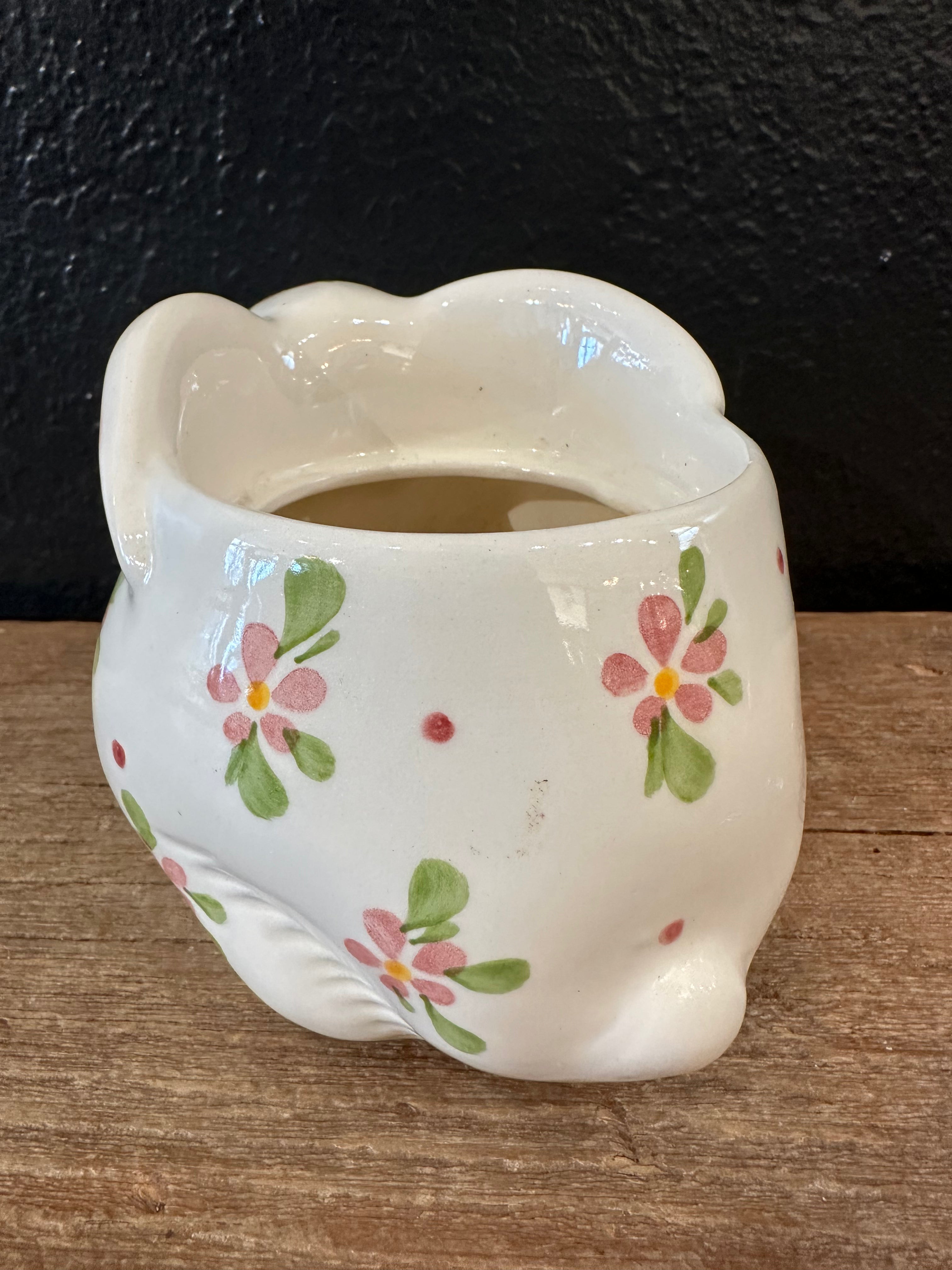 Vintage Avon Bunny Planter | Floral