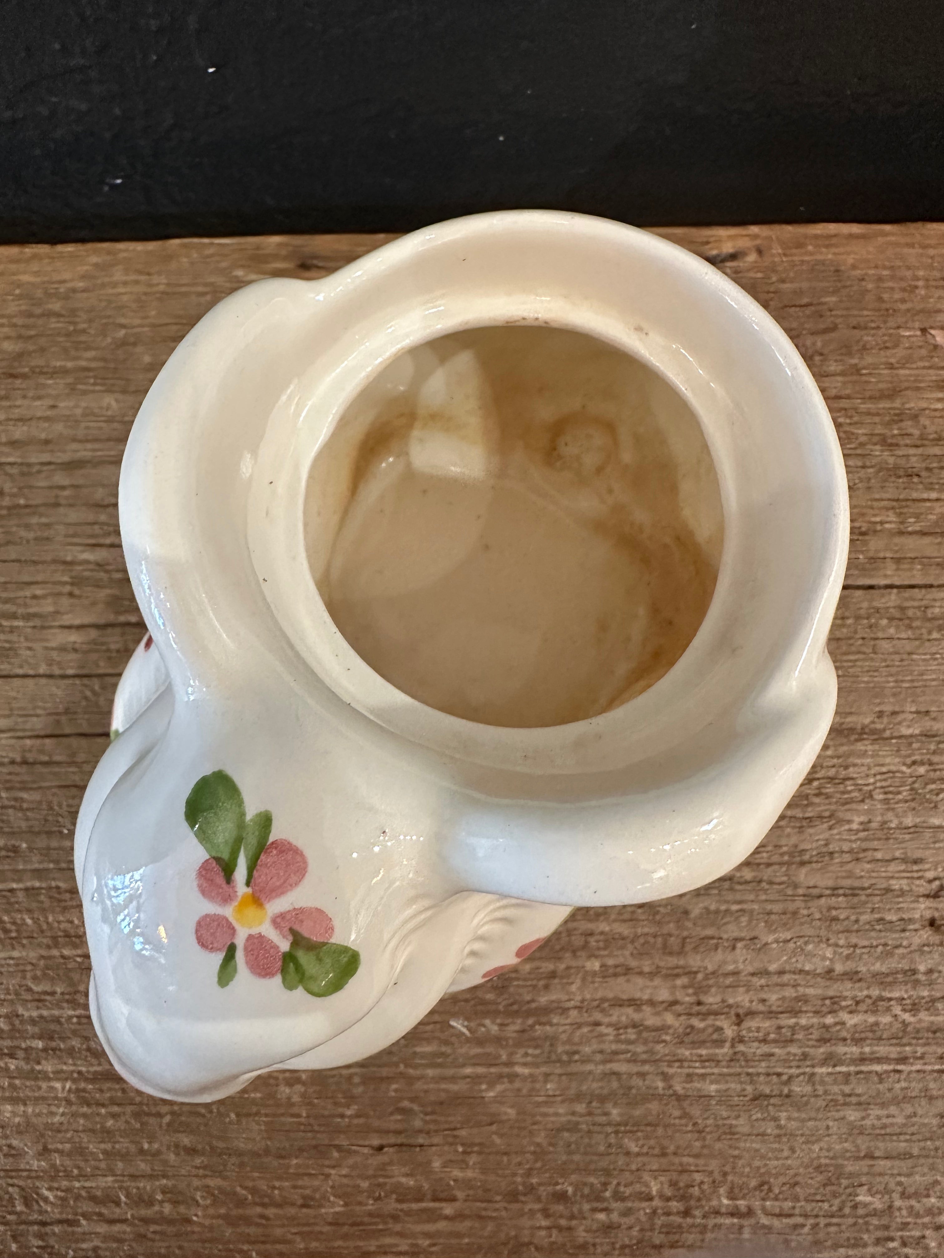 Vintage Avon Bunny Planter | Floral