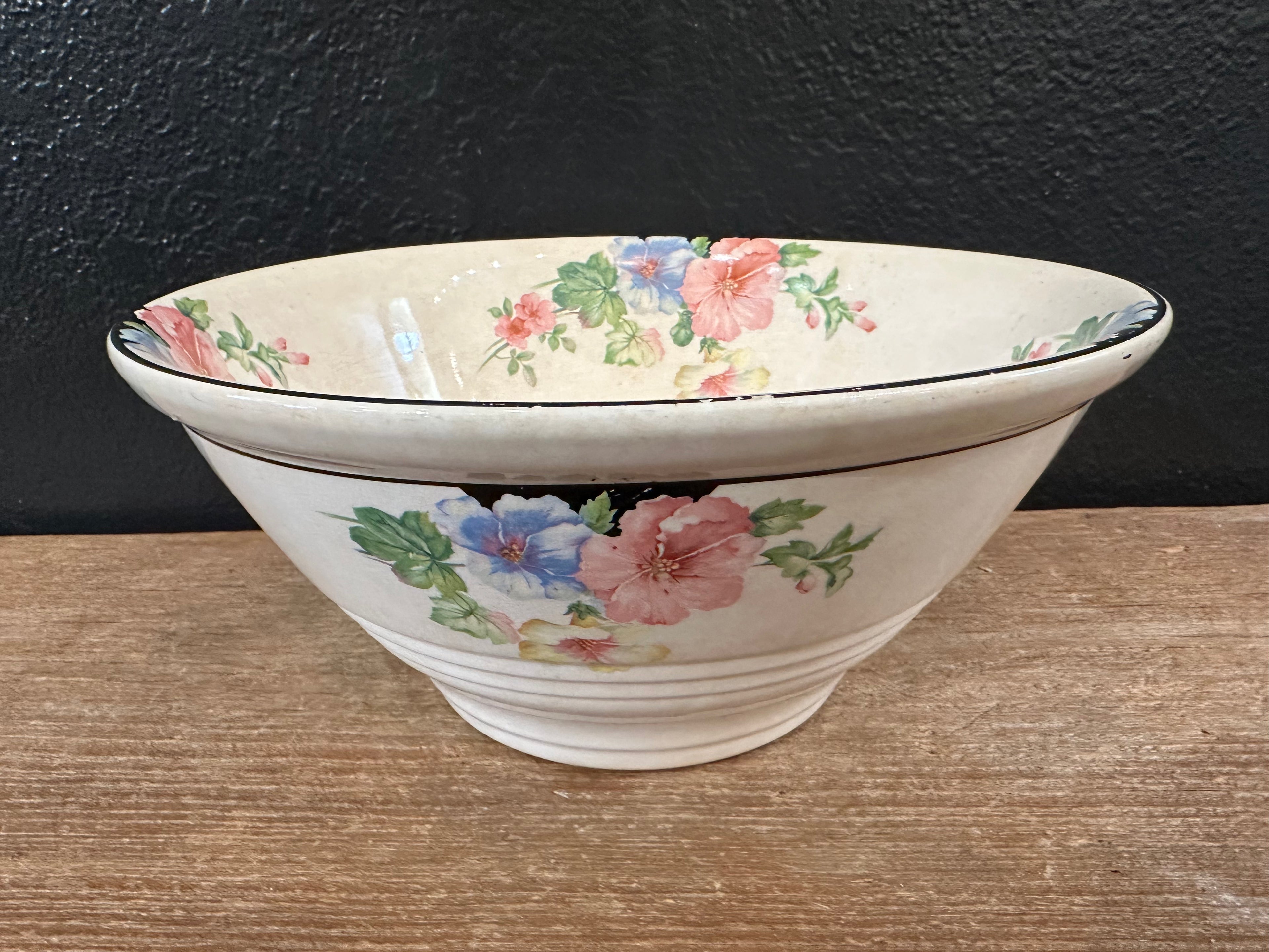 Vintage Floral Bowl