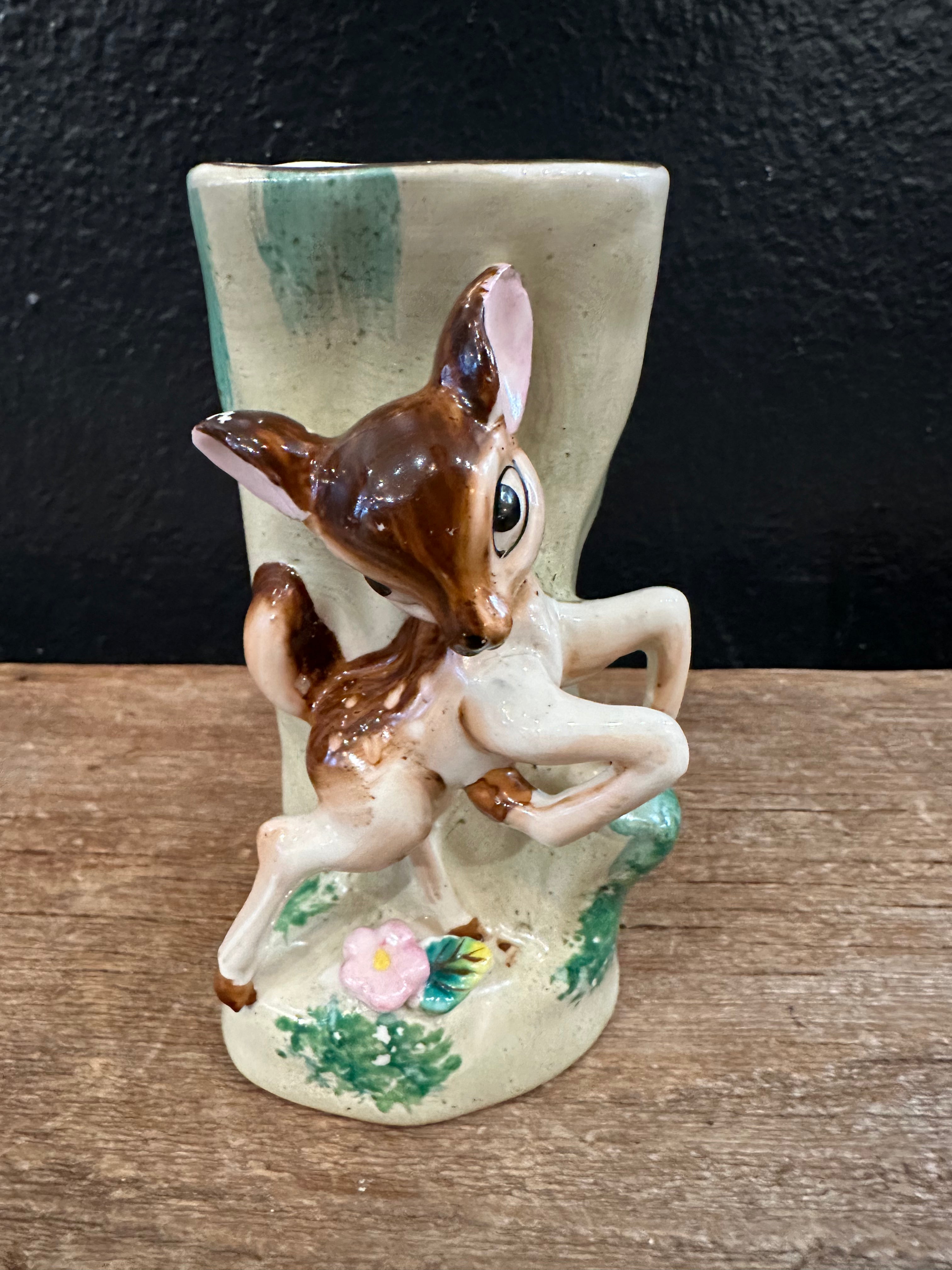 Vintage Deer Vase