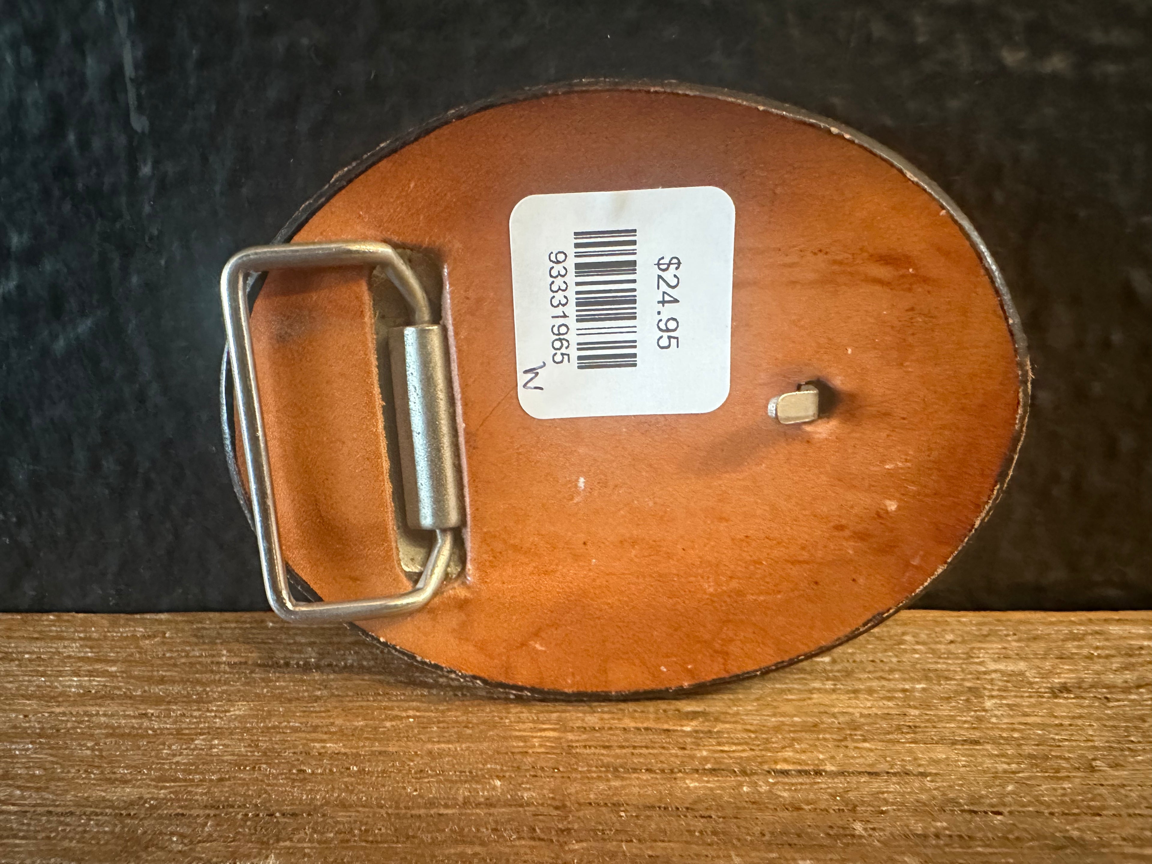 Leather Horse Head Belt Buckle