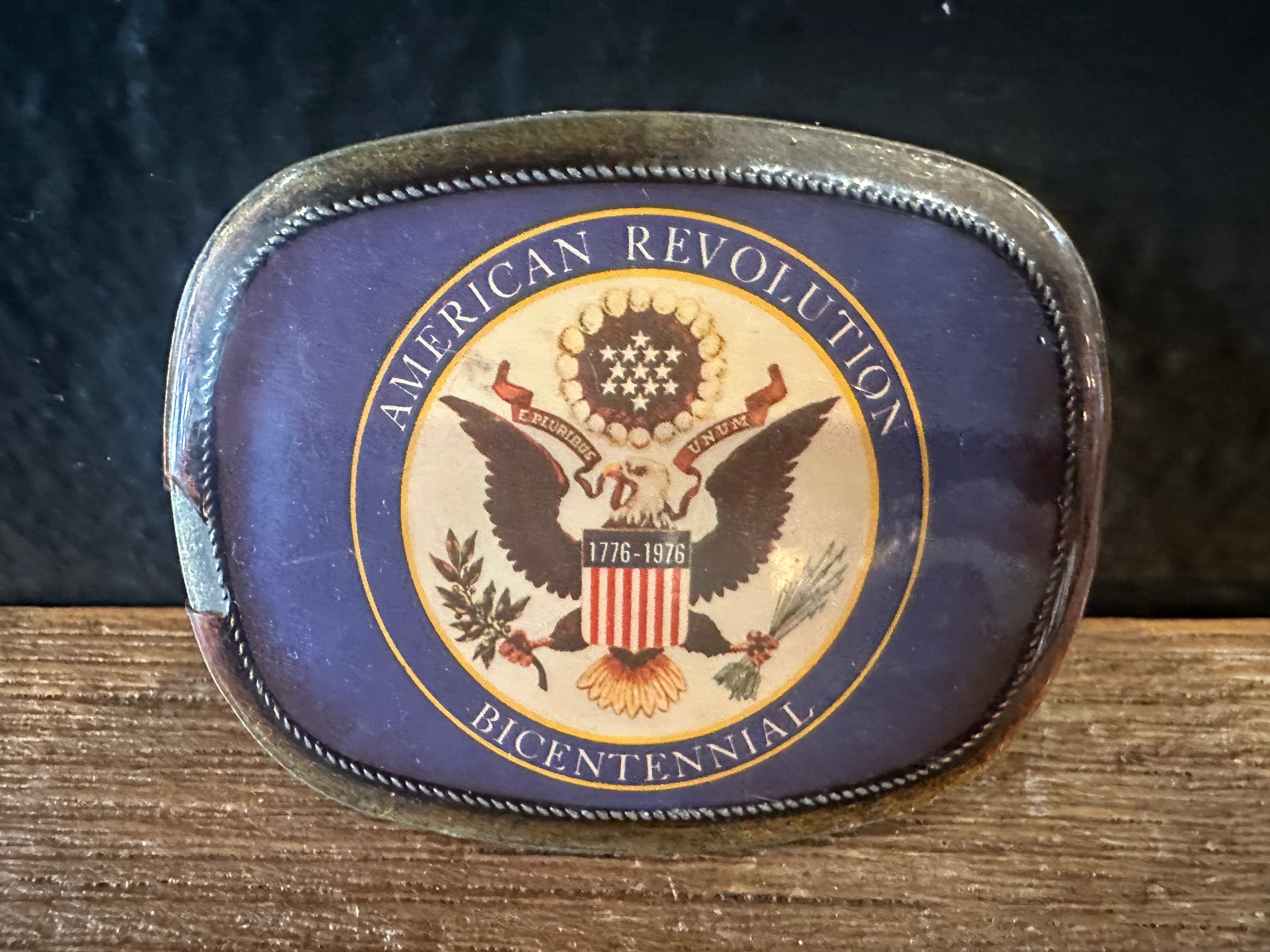 American Revolution Bicentennial Belt Buckle