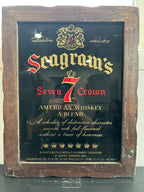 Seagrams 7 Framed Bar Sign