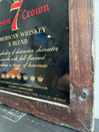 Seagrams 7 Framed Bar Sign