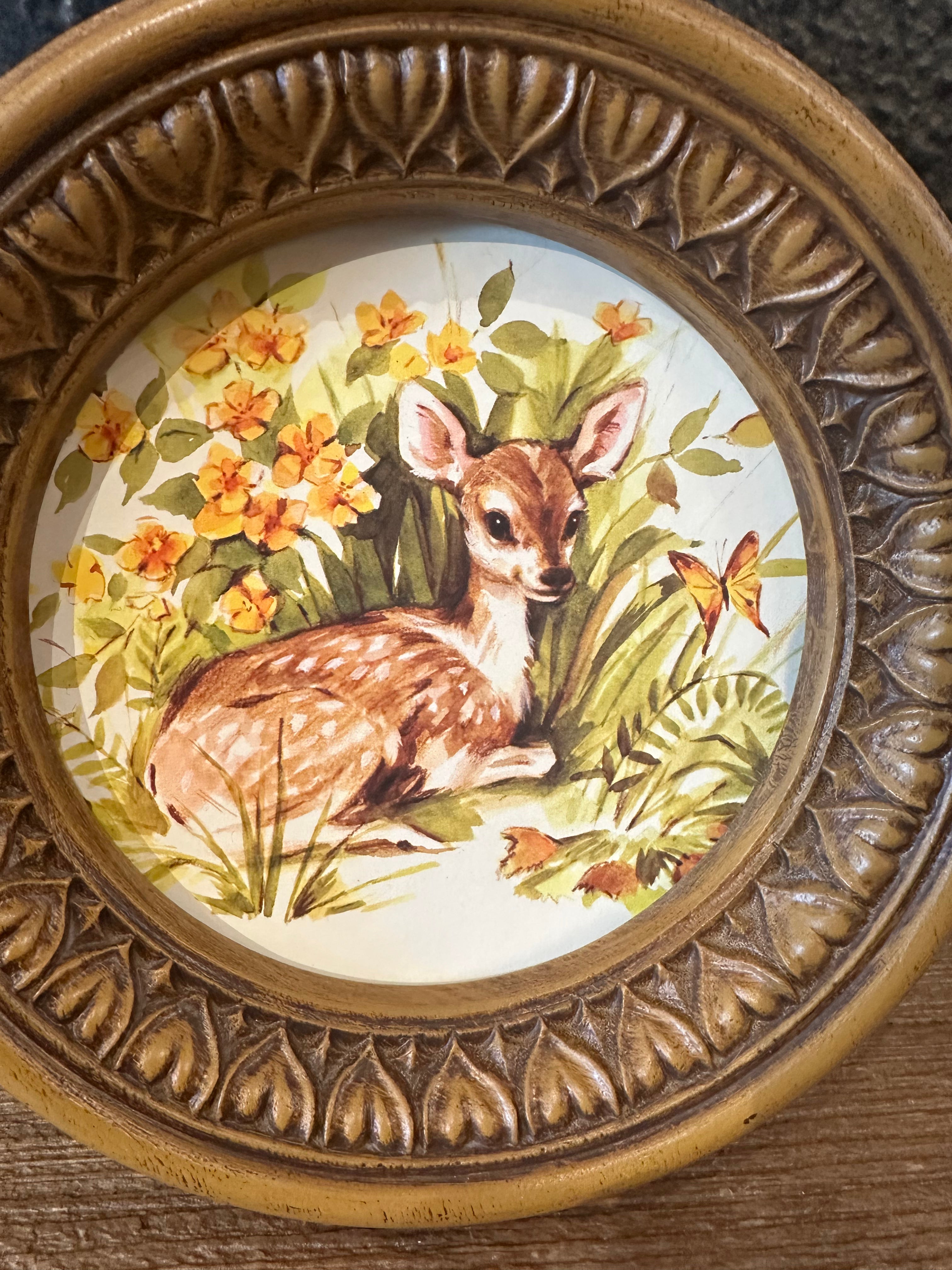 Vintage Fawn Print