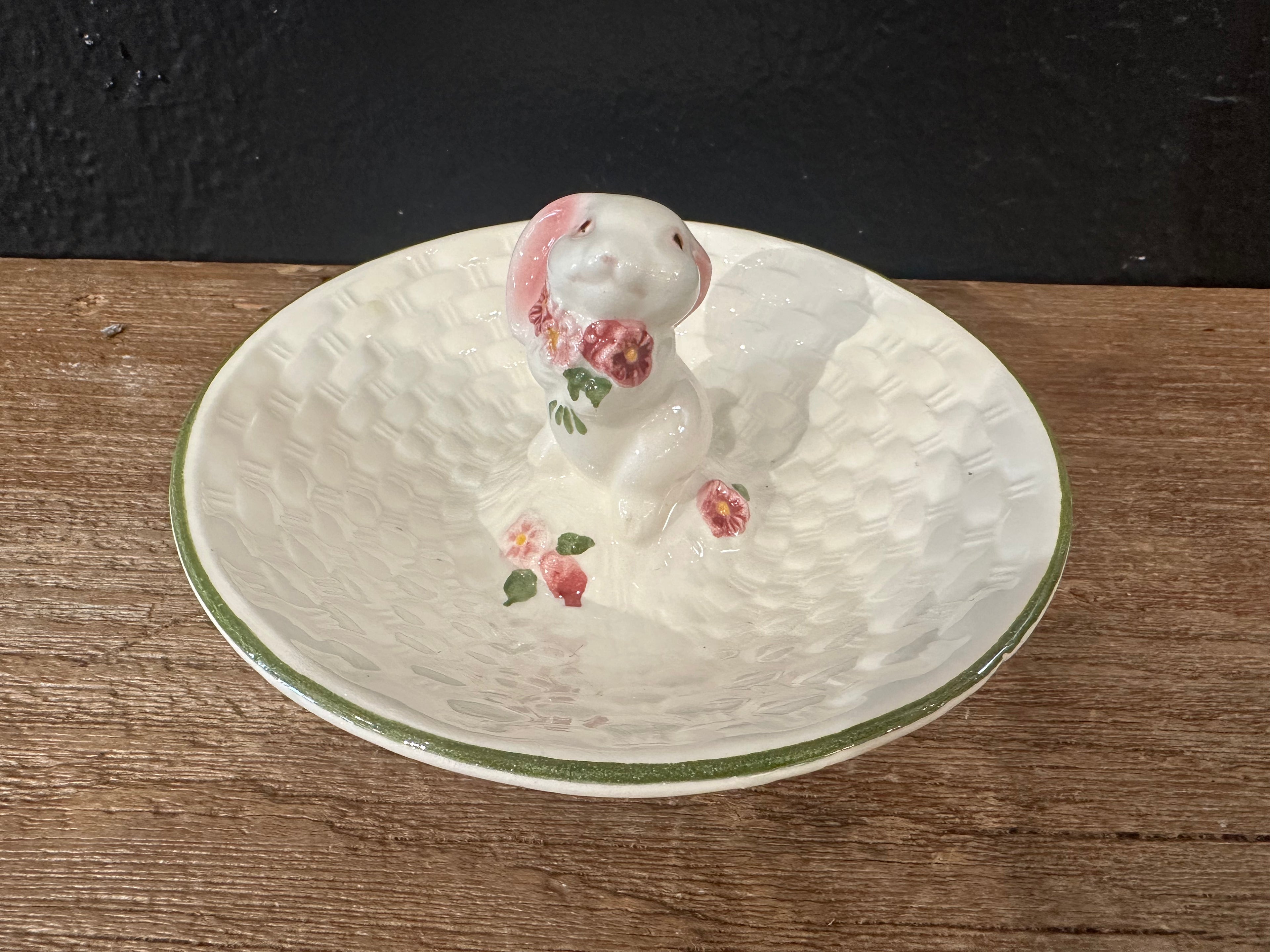 Basket Weave Bunny Dish