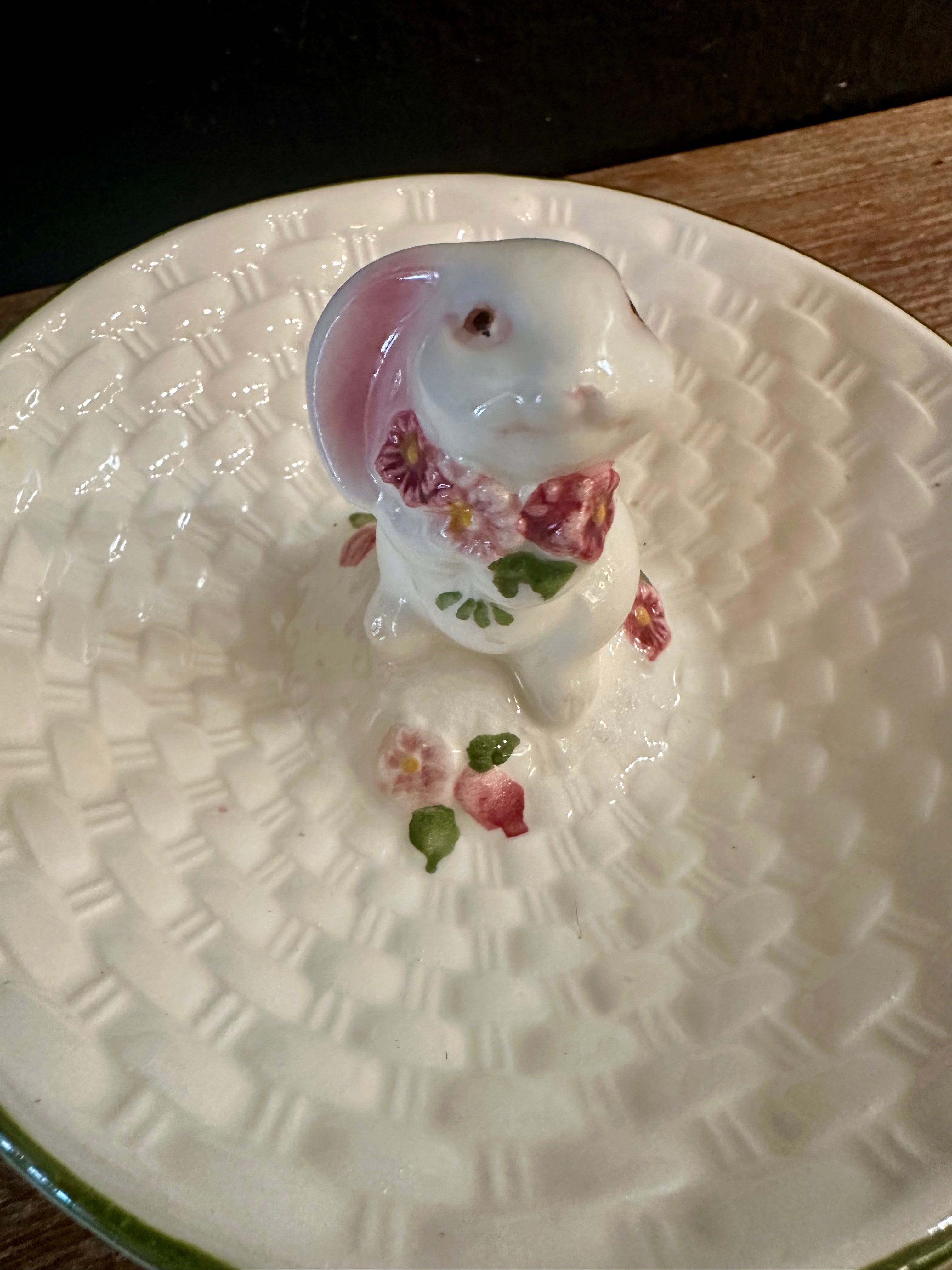 Basket Weave Bunny Dish