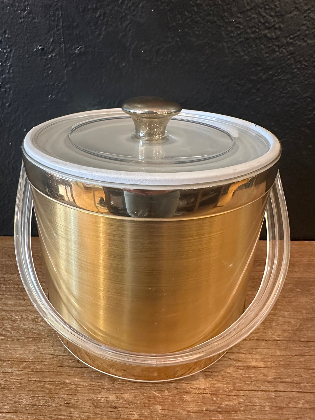 Vintage Gold Ice Bucket