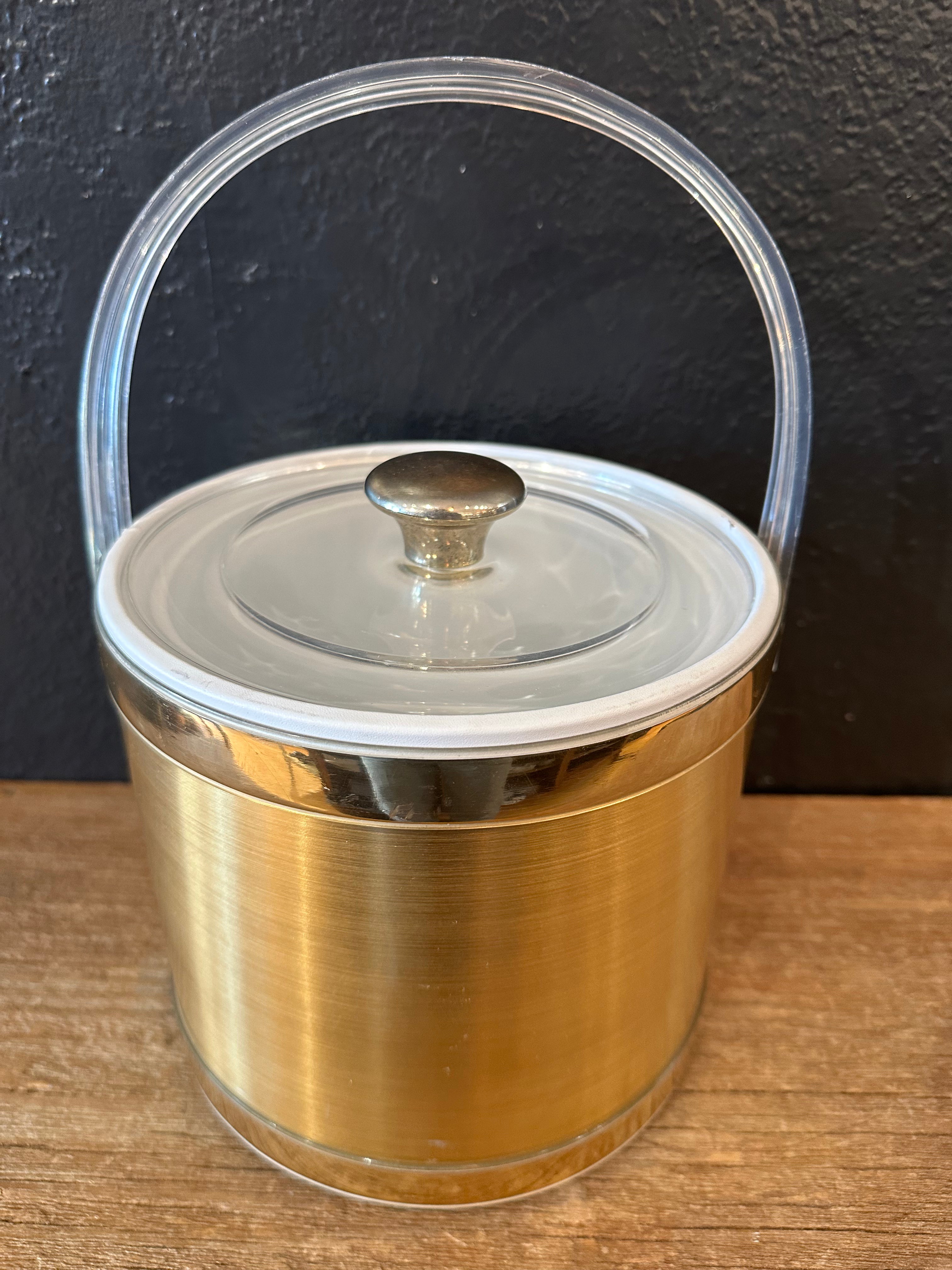 Vintage Gold Ice Bucket