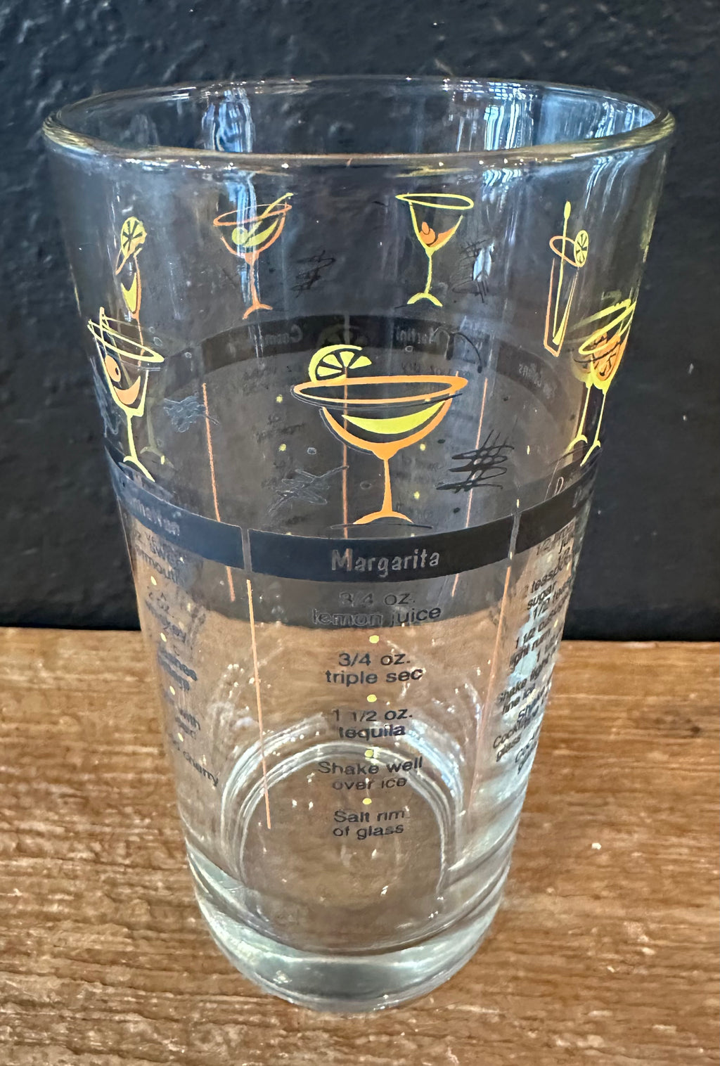 Vintage Libbey Cocktail Recipe Shaker