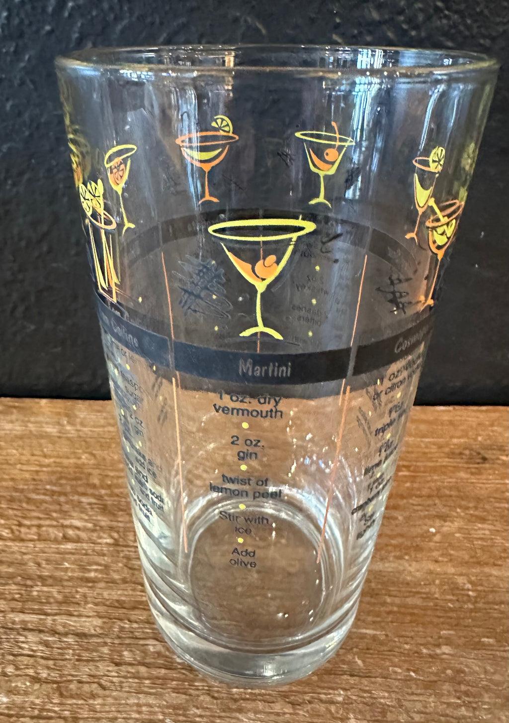 Vintage Libbey Cocktail Recipe Shaker