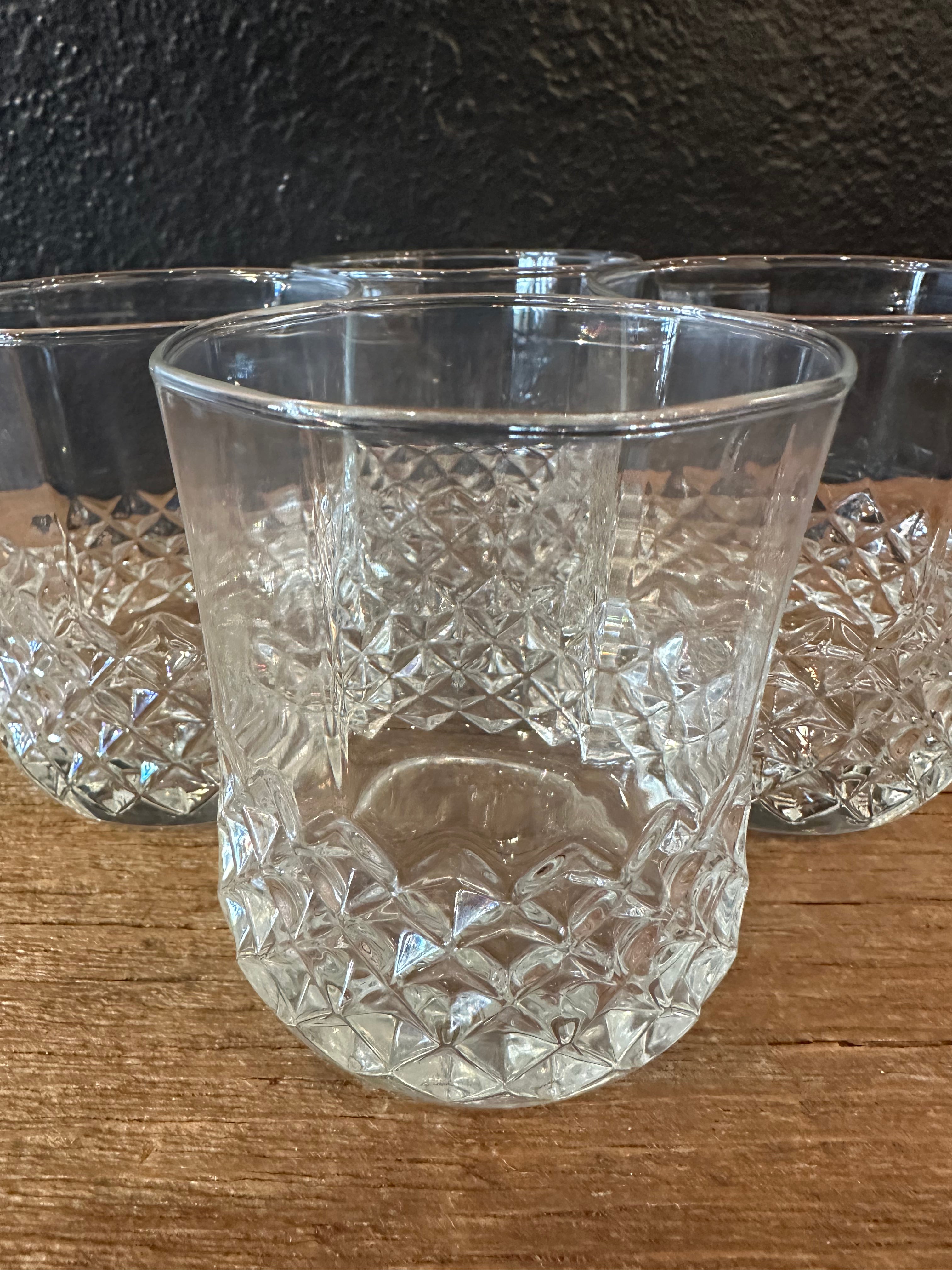 Cut Glass Whiskey Glasses | Set Of Four