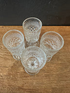 Cut Glass Liqueur Glasses | Set Of Four