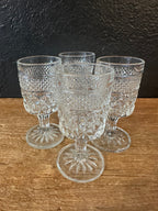 Cut Glass Liqueur Glasses | Set Of Four