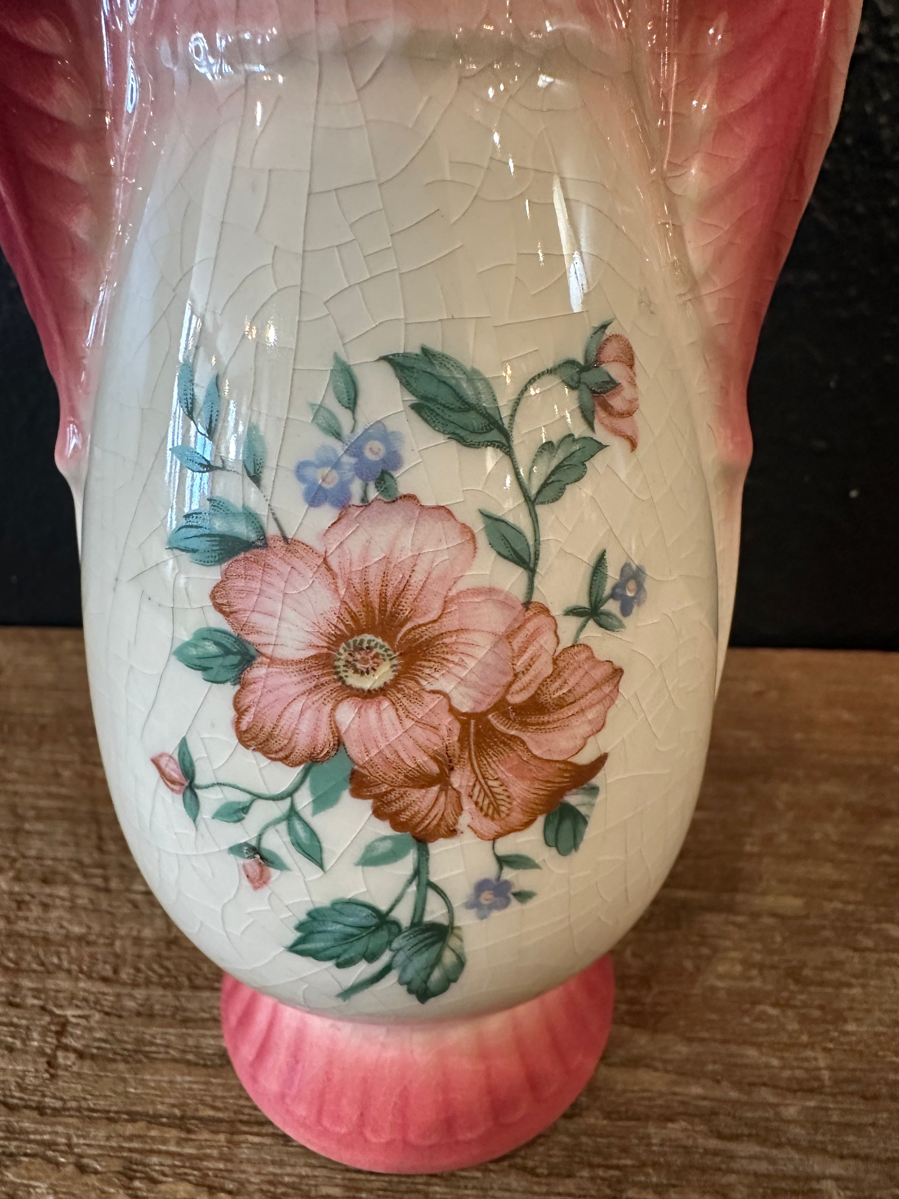 Pink Floral Vase